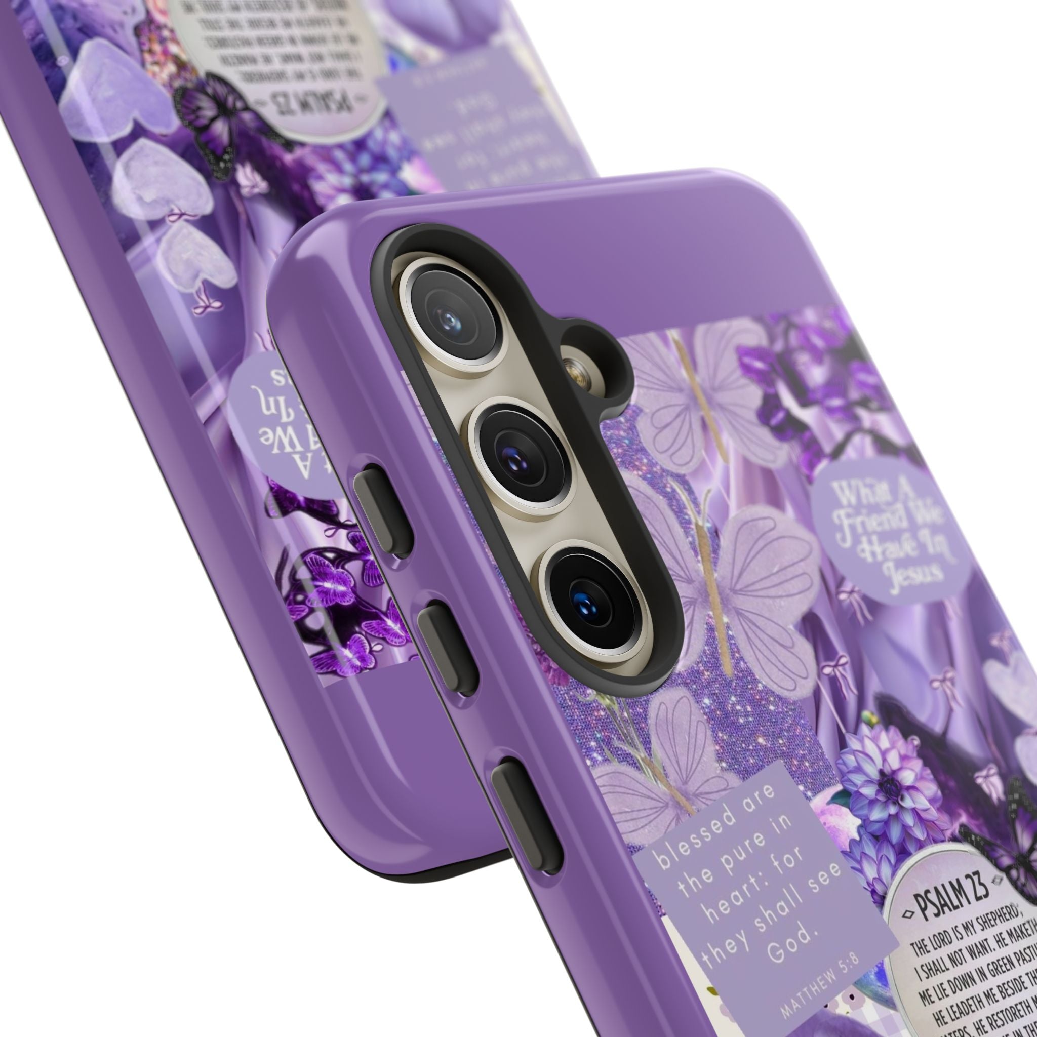 Bible Verse phone case - His Love Never Fails Psalm Phone Case — Floral Christian Scripture iPhone Cover