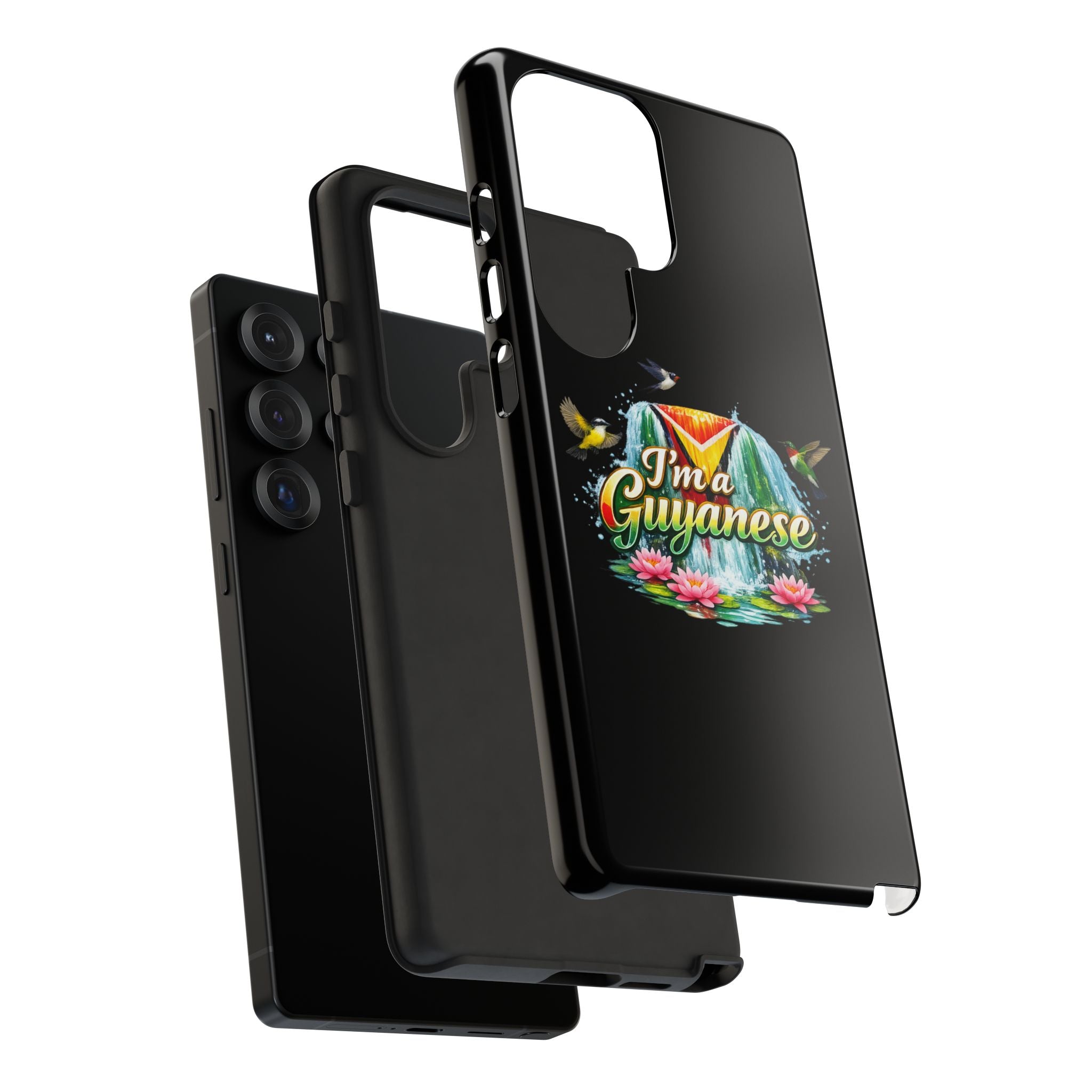 I'm a Guyanese Tough Phone Case — Tropical Waterfall Design, Guyana Pride Gift
