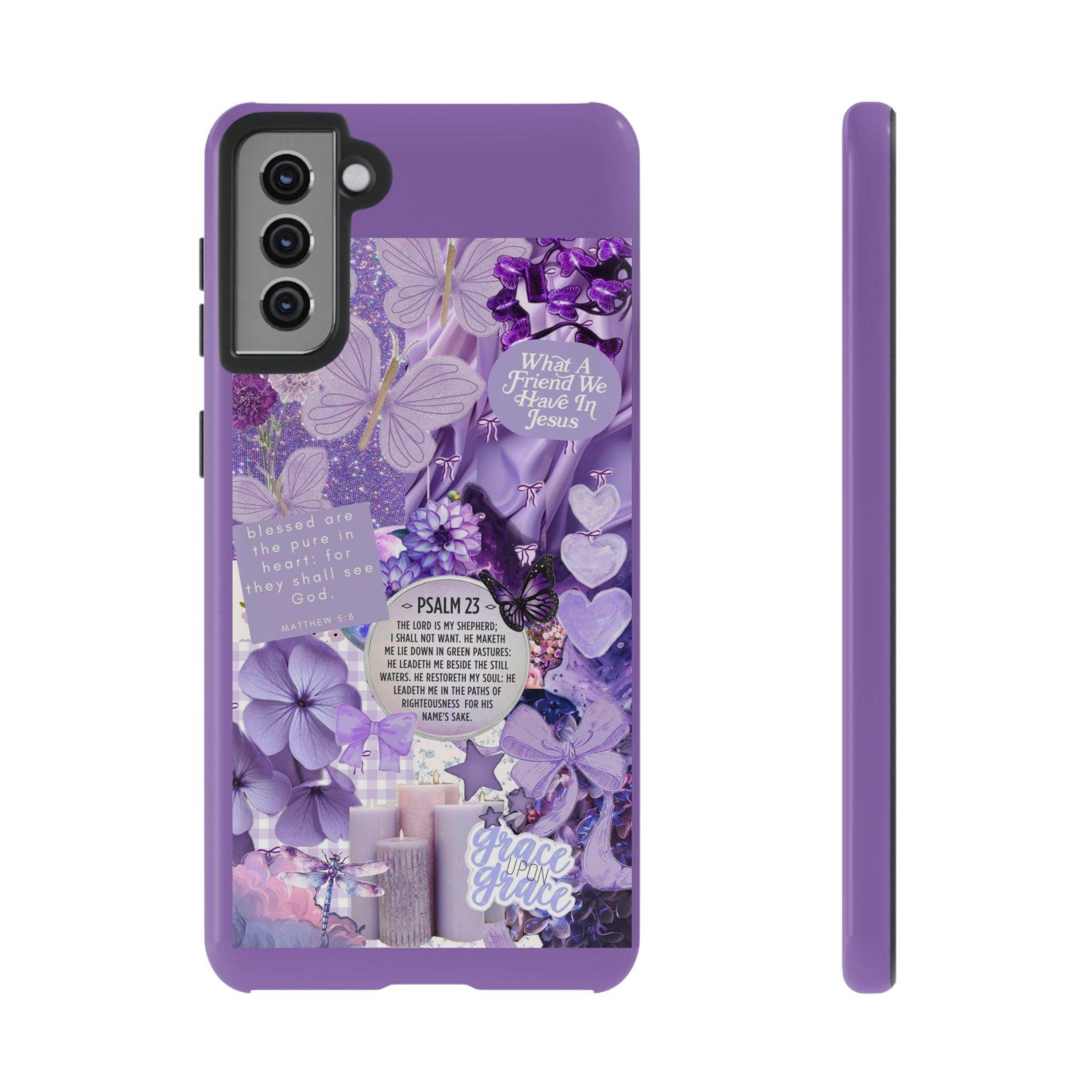 Bible Verse phone case - His Love Never Fails Psalm Phone Case — Floral Christian Scripture iPhone Cover