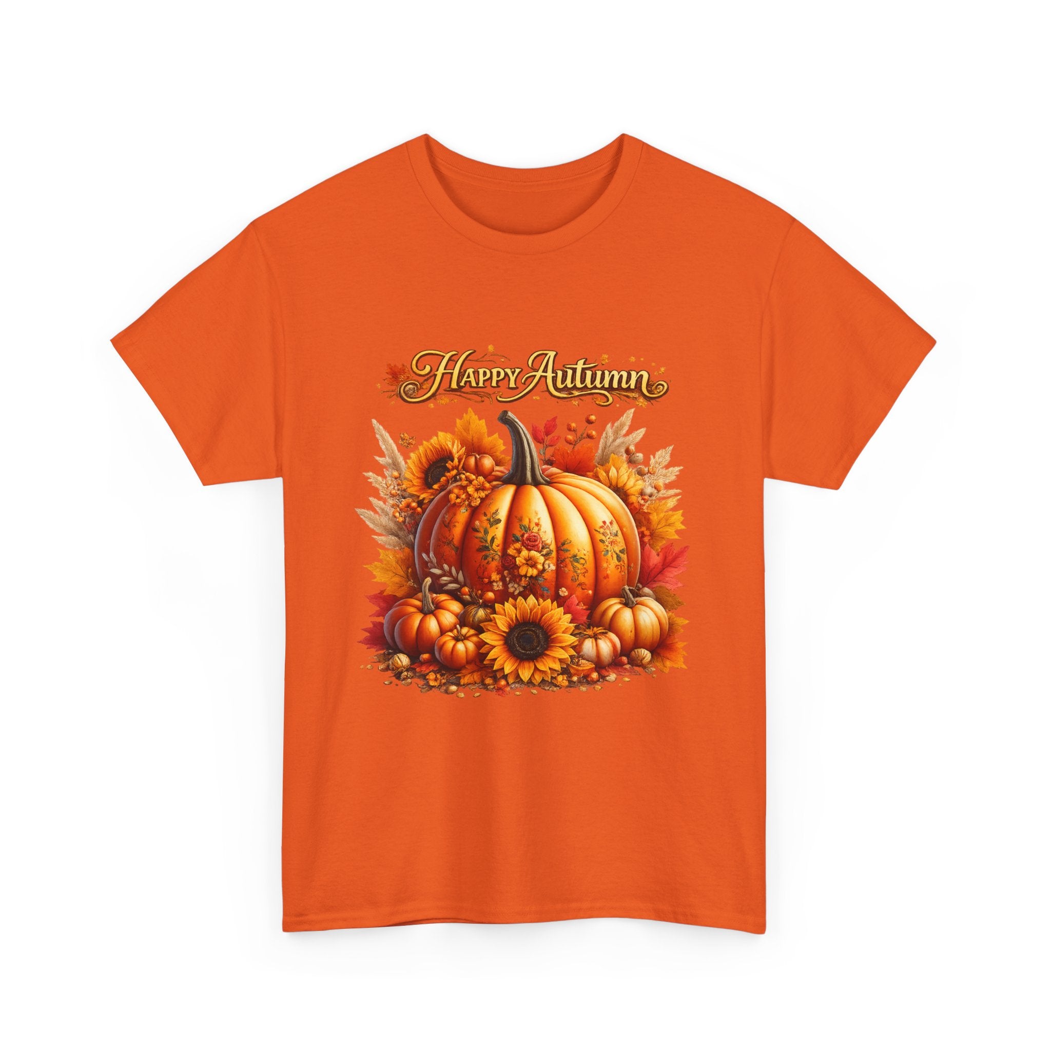 Autumn Pumpkin Tee – "Happy Autumn" Fall Harvest T-Shirt