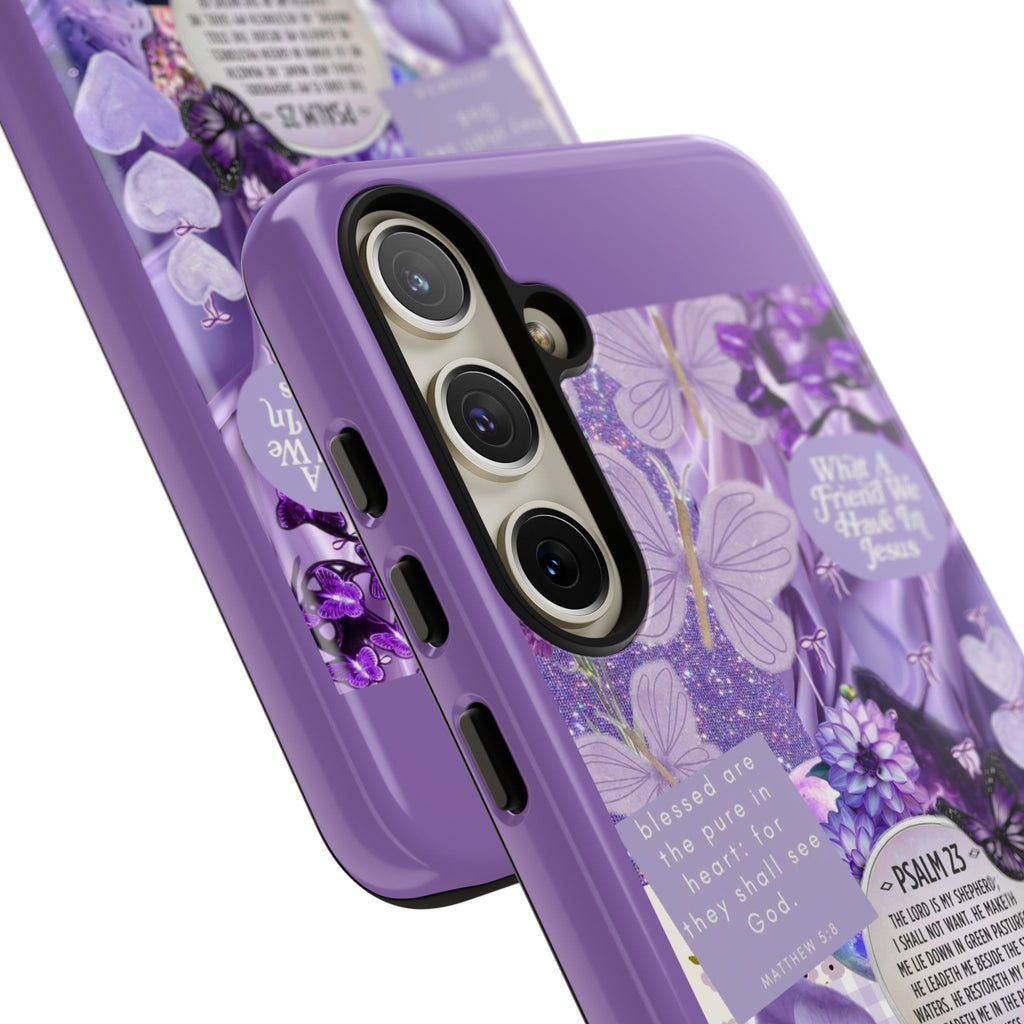Bible Verse phone case - His Love Never Fails Psalm Phone Case — Floral Christian Scripture iPhone Cover
