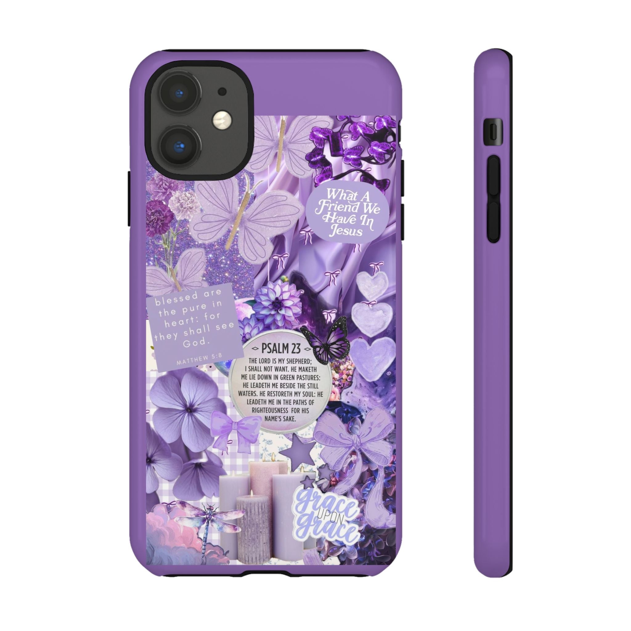Bible Verse phone case - His Love Never Fails Psalm Phone Case — Floral Christian Scripture iPhone Cover
