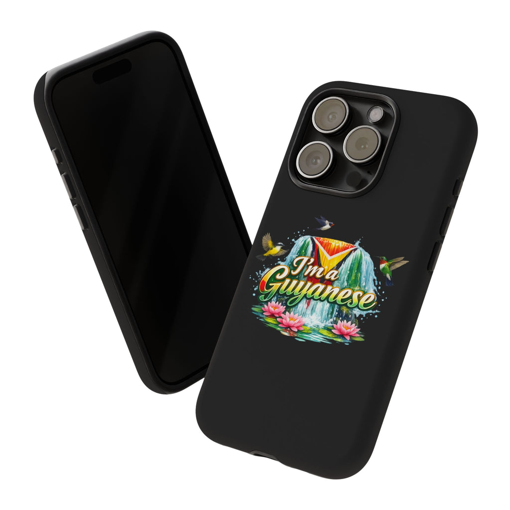 I'm a Guyanese Tough Phone Case — Tropical Waterfall Design, Guyana Pride Gift