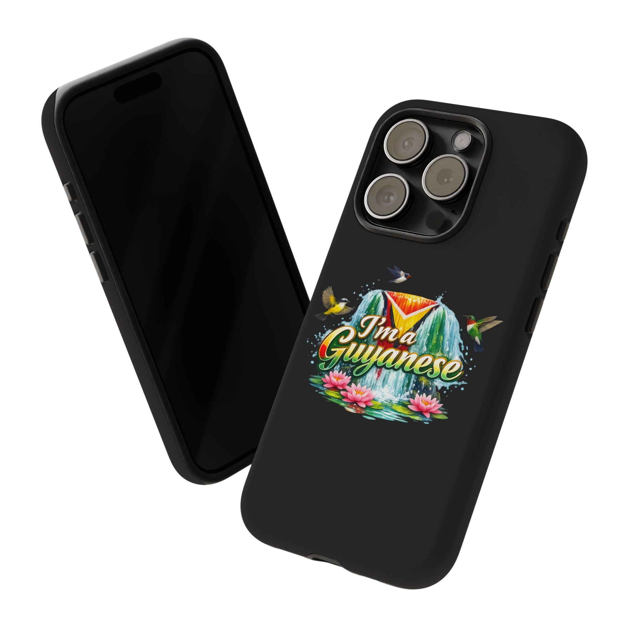 I'm a Guyanese Tough Phone Case — Tropical Waterfall Design, Guyana Pride Gift
