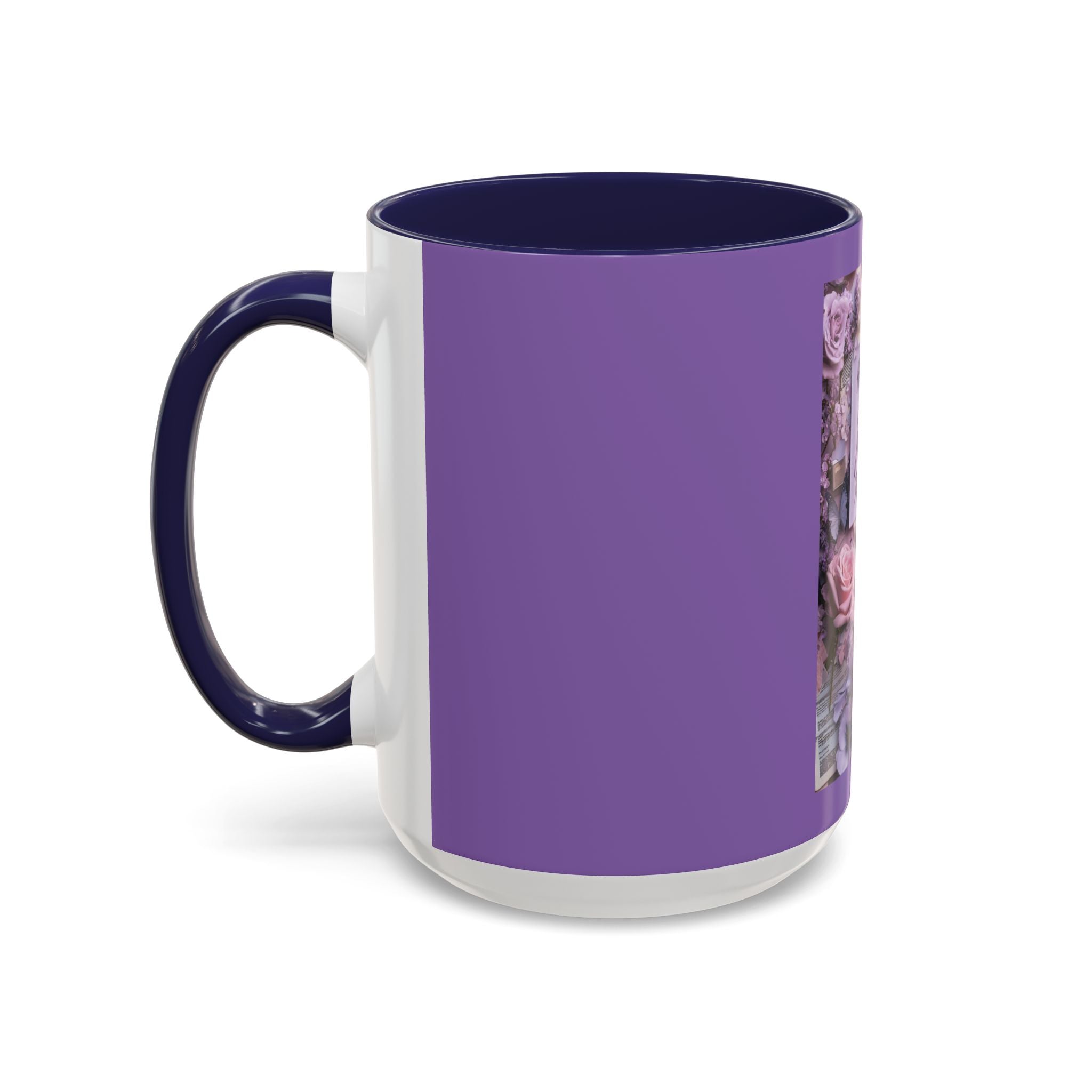 Coffee Mug — Floral Psalm Accent Mug (11/15 oz)