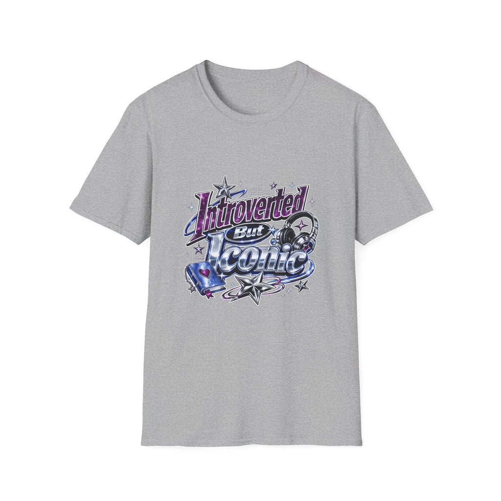 Introverted But Iconic T-Shirt – Retro Star Graphic Tee for Quiet Confidence