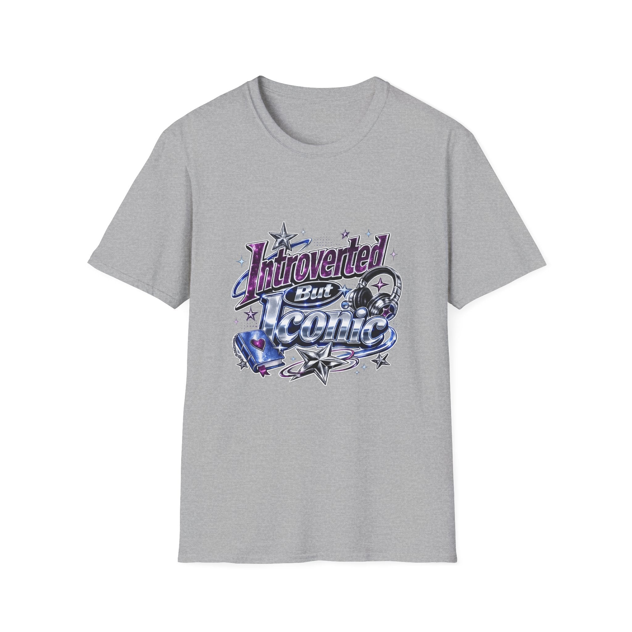 Introverted But Iconic T-Shirt – Retro Star Graphic Tee for Quiet Confidence