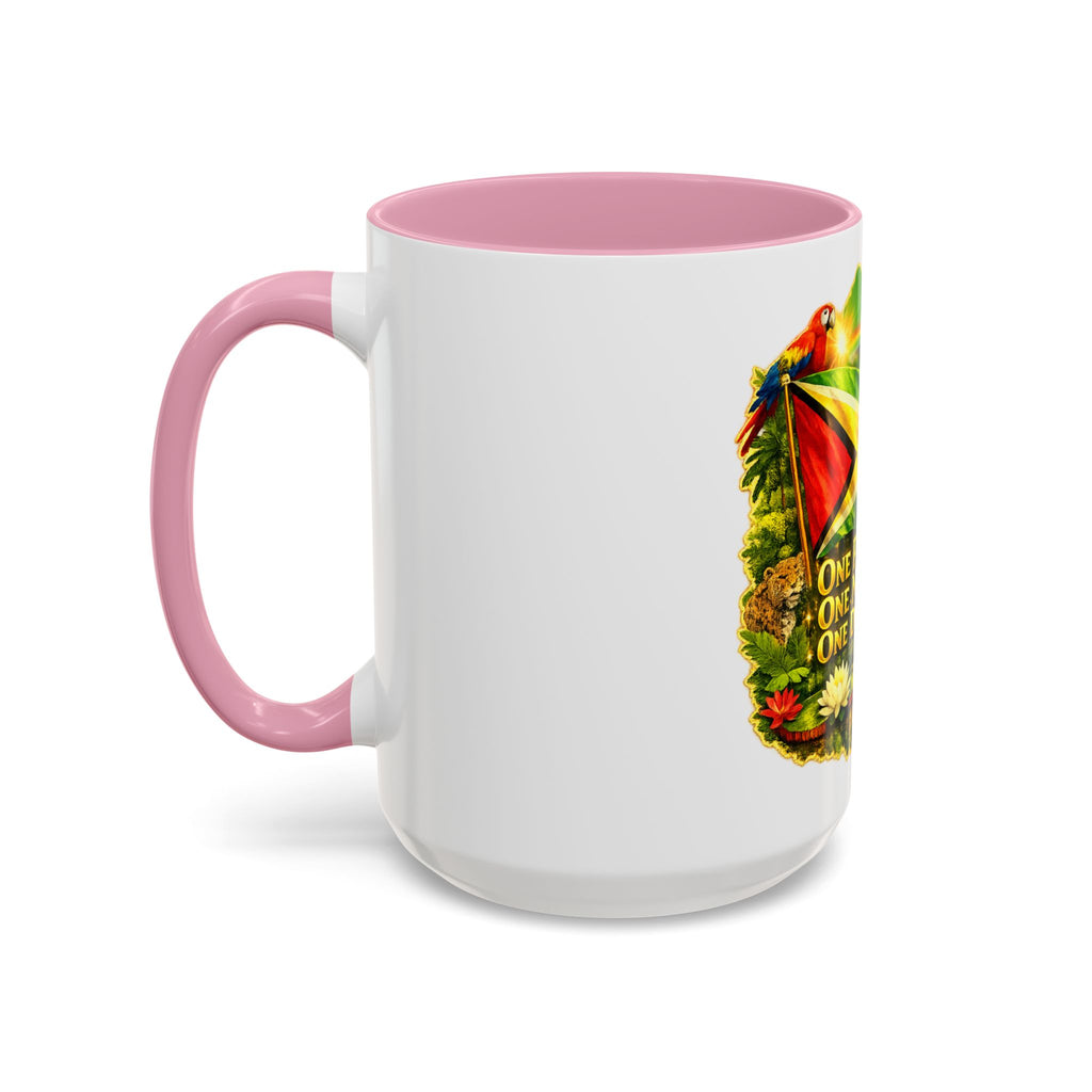 Coffee Mug souvenir that represents Guyana – "One People, One Nation, One Destiny" 11oz/15oz