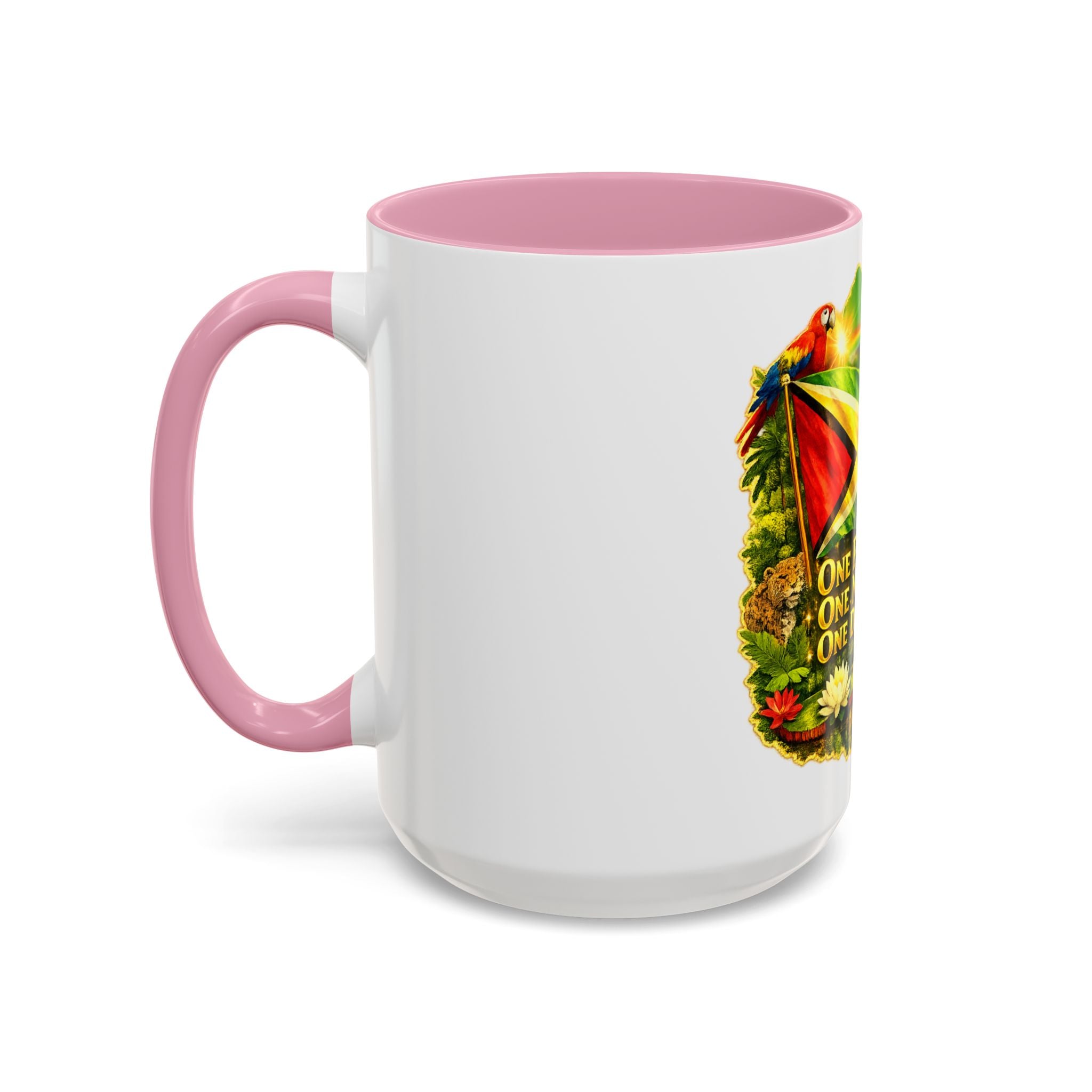 Coffee Mug souvenir that represents Guyana – "One People, One Nation, One Destiny" 11oz/15oz