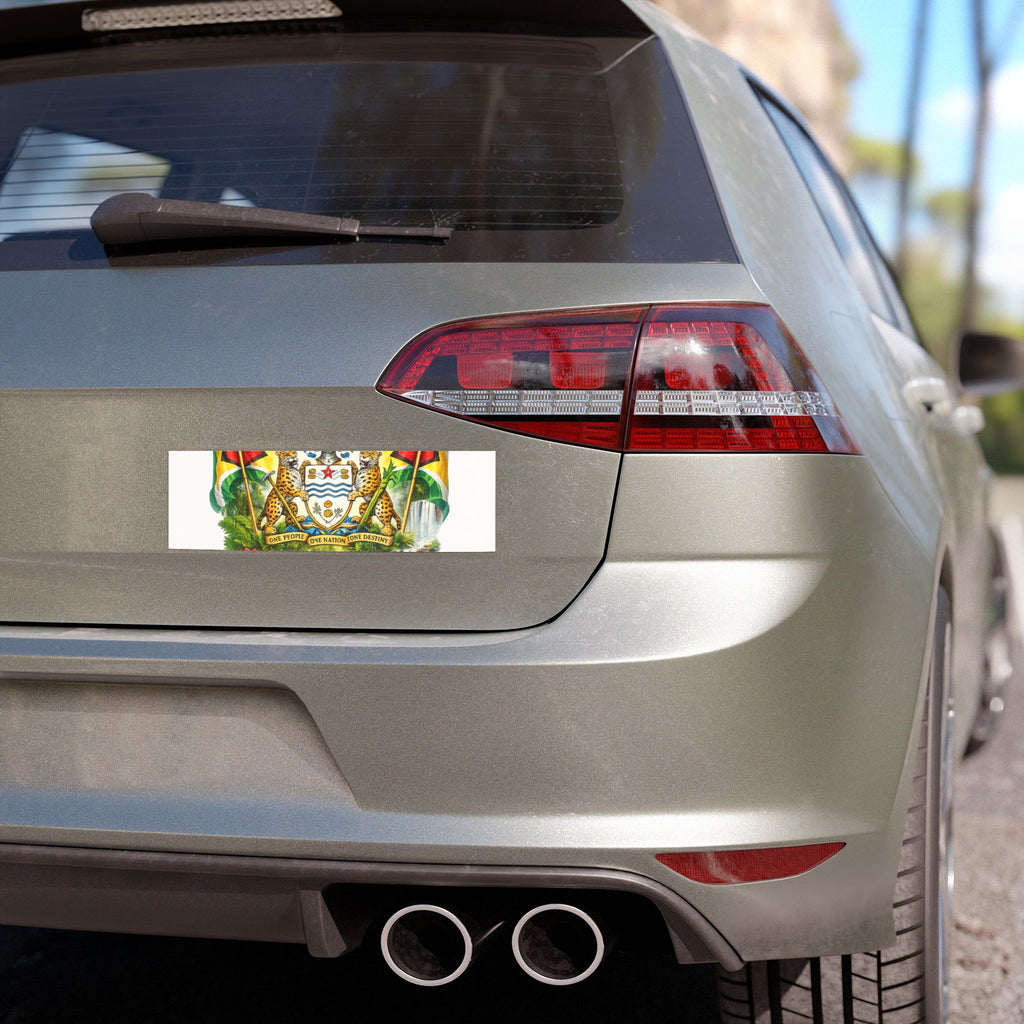 Car Magnets Guyana Coat of Arms Car Magnet — National Flag & Emblem Magnetic Decal