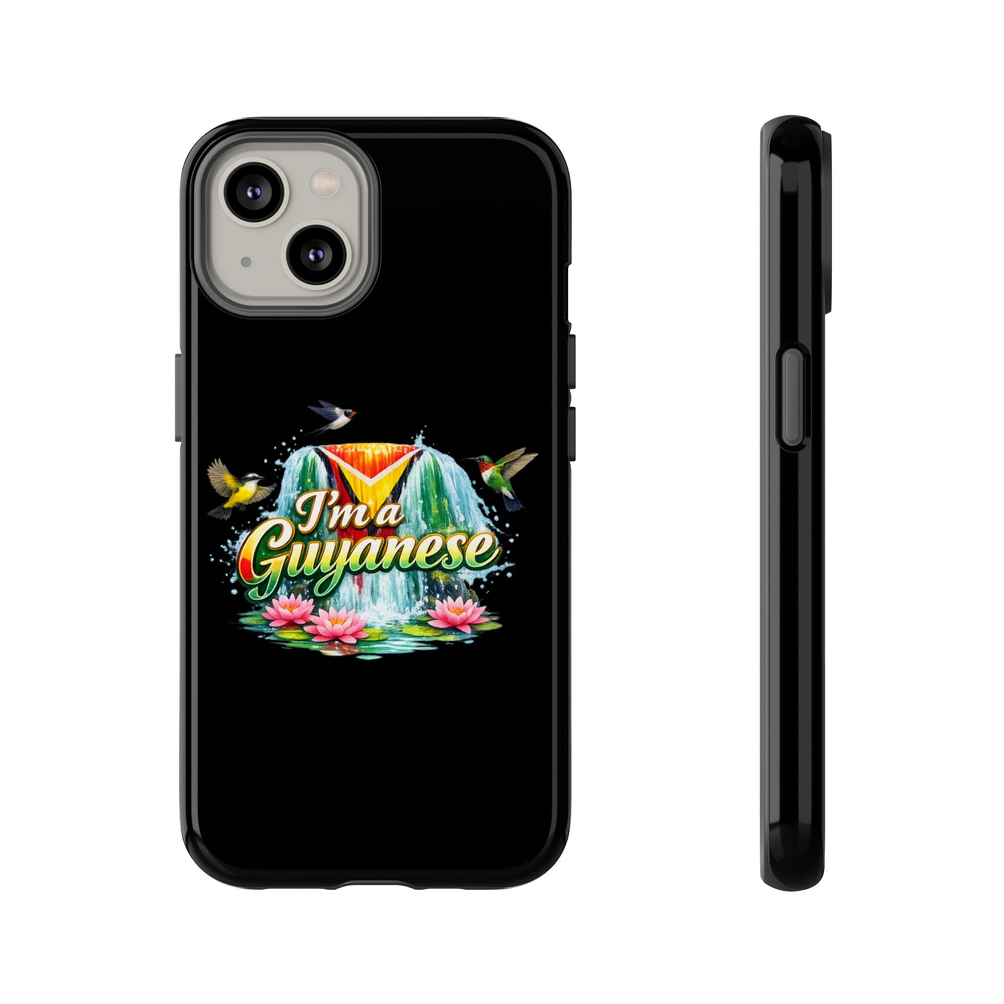I'm a Guyanese Tough Phone Case — Tropical Waterfall Design, Guyana Pride Gift