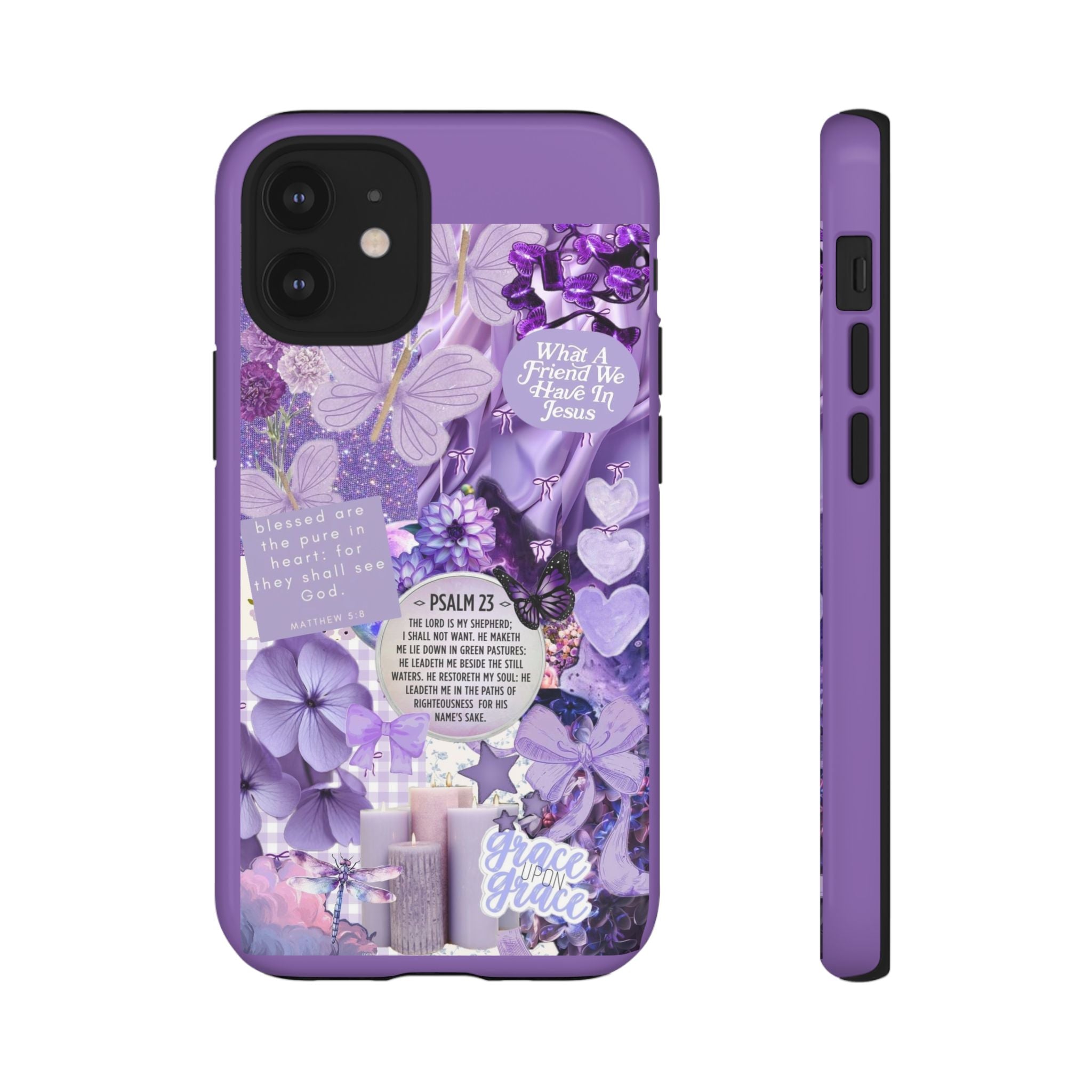 Bible Verse phone case - His Love Never Fails Psalm Phone Case — Floral Christian Scripture iPhone Cover