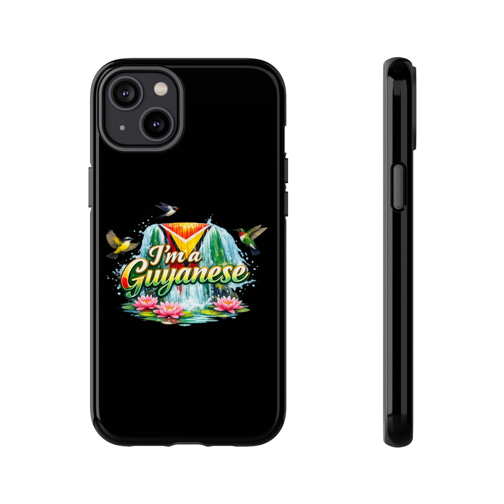 I'm a Guyanese Tough Phone Case — Tropical Waterfall Design, Guyana Pride Gift