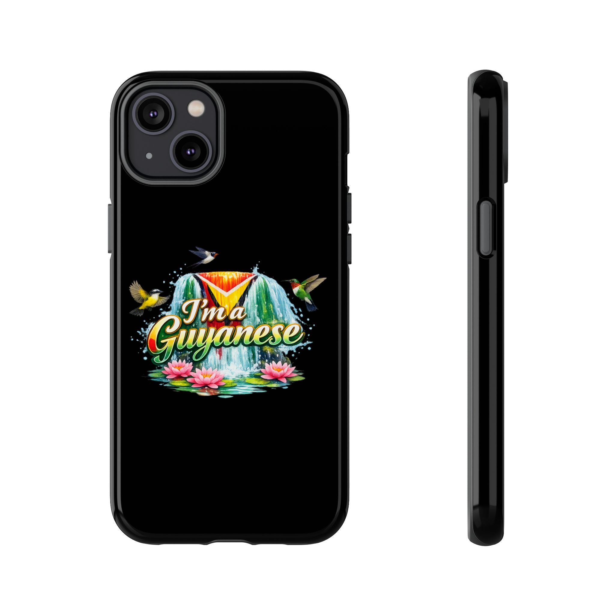 I'm a Guyanese Tough Phone Case — Tropical Waterfall Design, Guyana Pride Gift