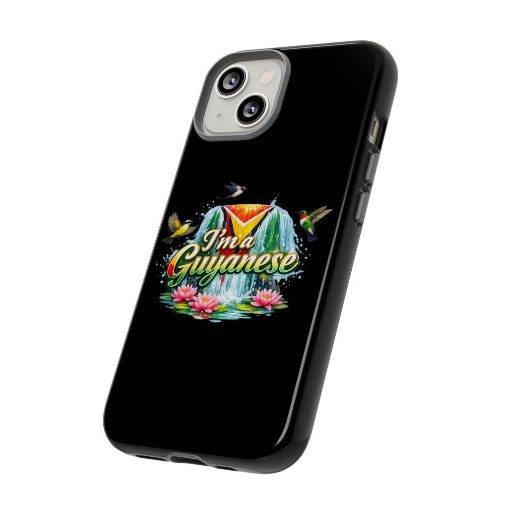 I'm a Guyanese Tough Phone Case — Tropical Waterfall Design, Guyana Pride Gift