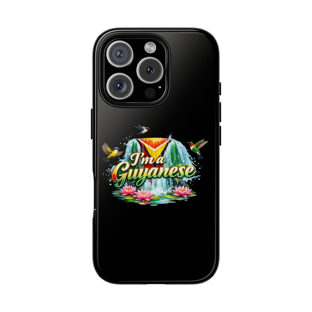I'm a Guyanese Tough Phone Case — Tropical Waterfall Design, Guyana Pride Gift