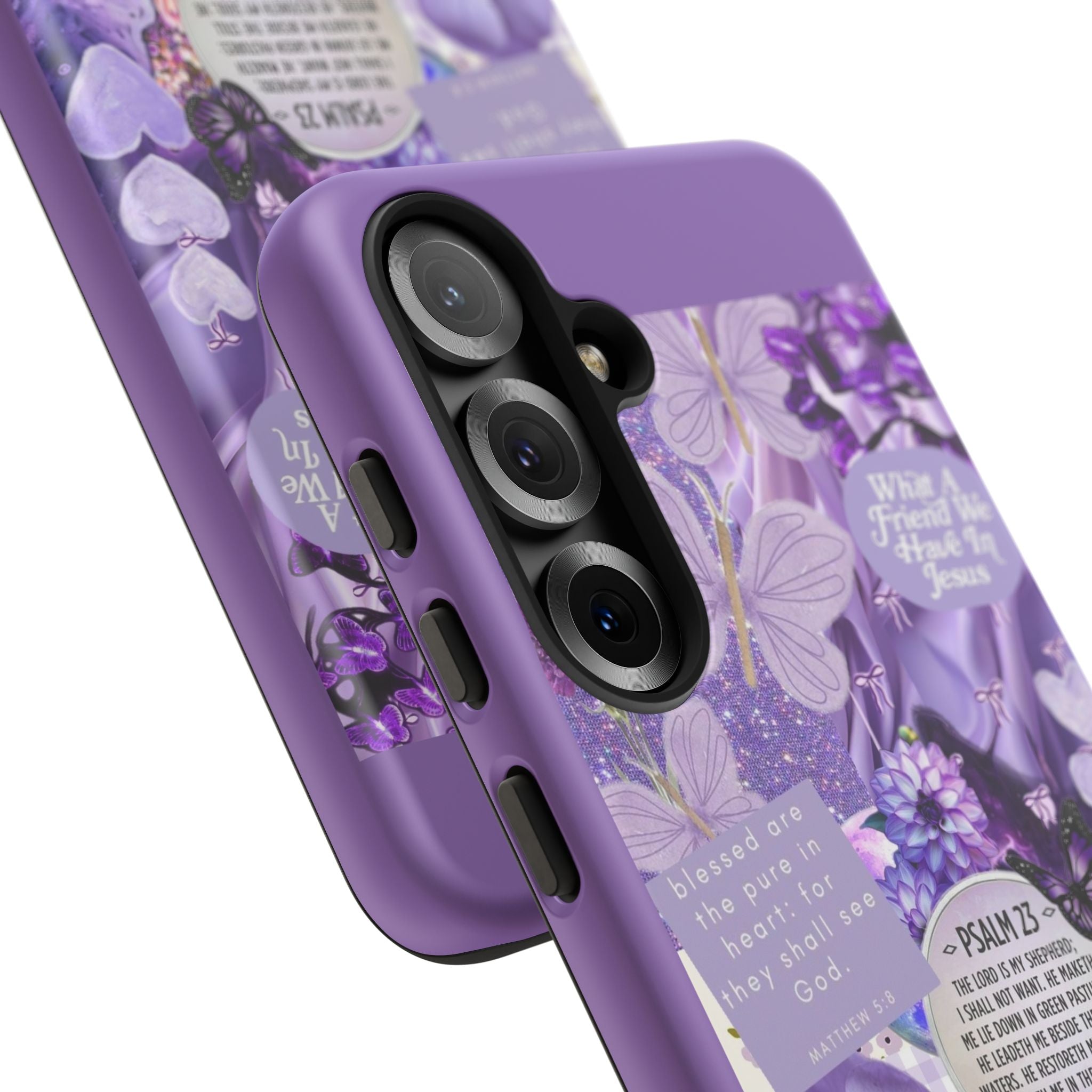 Bible Verse phone case - His Love Never Fails Psalm Phone Case — Floral Christian Scripture iPhone Cover