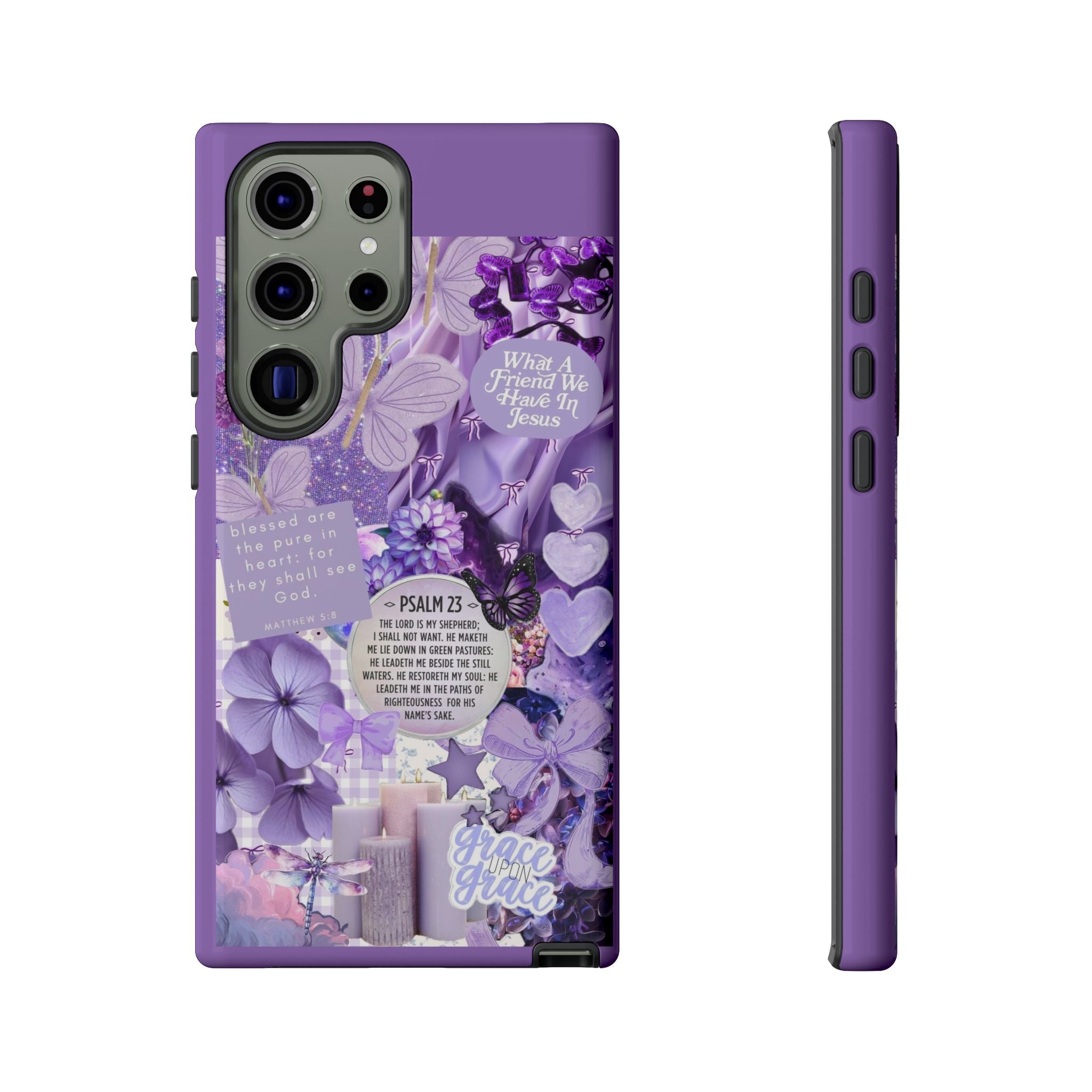 Bible Verse phone case - His Love Never Fails Psalm Phone Case — Floral Christian Scripture iPhone Cover
