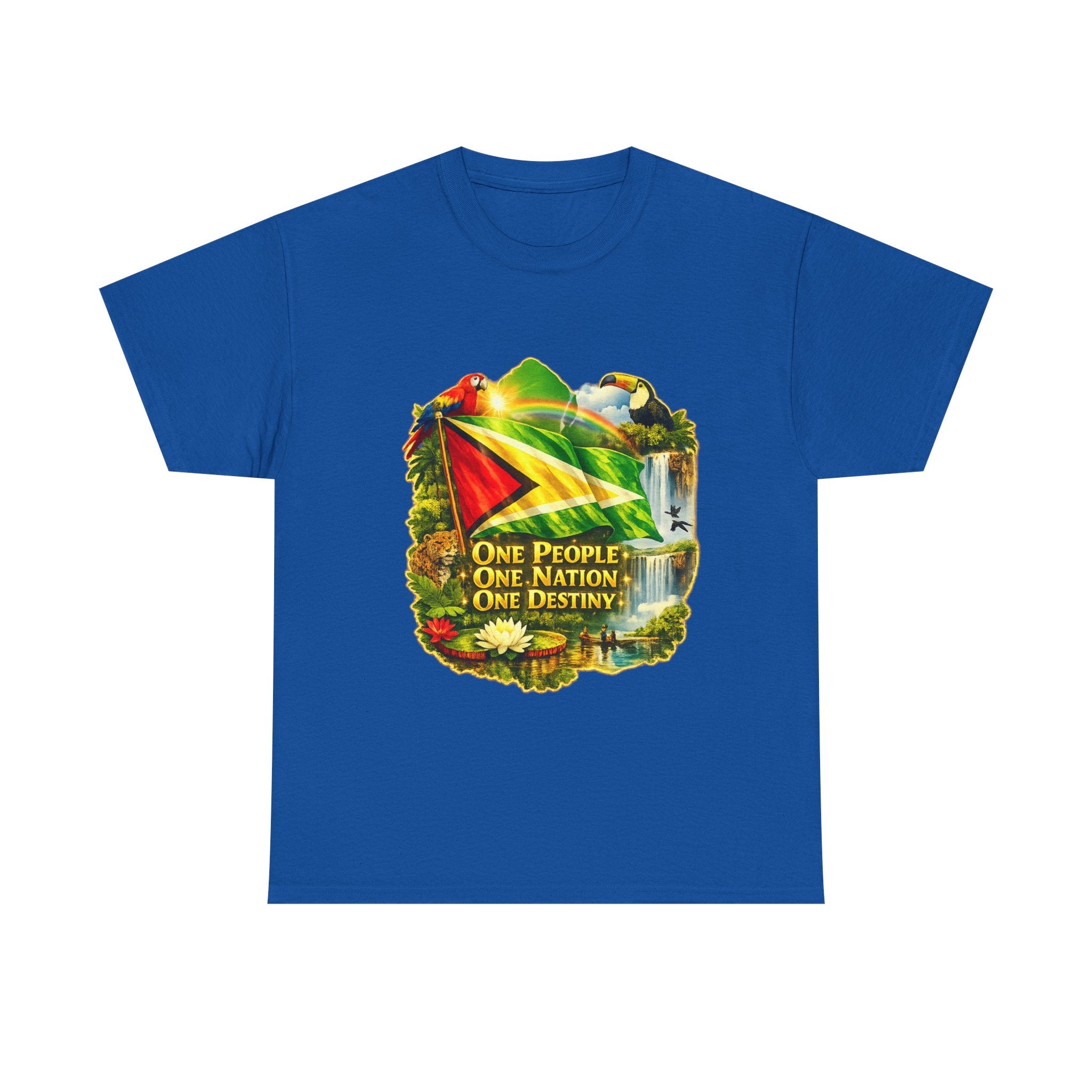 Guyana Flag T-Shirt  unisex – "One People, One Nation, One Destiny" Patriotic Tee
