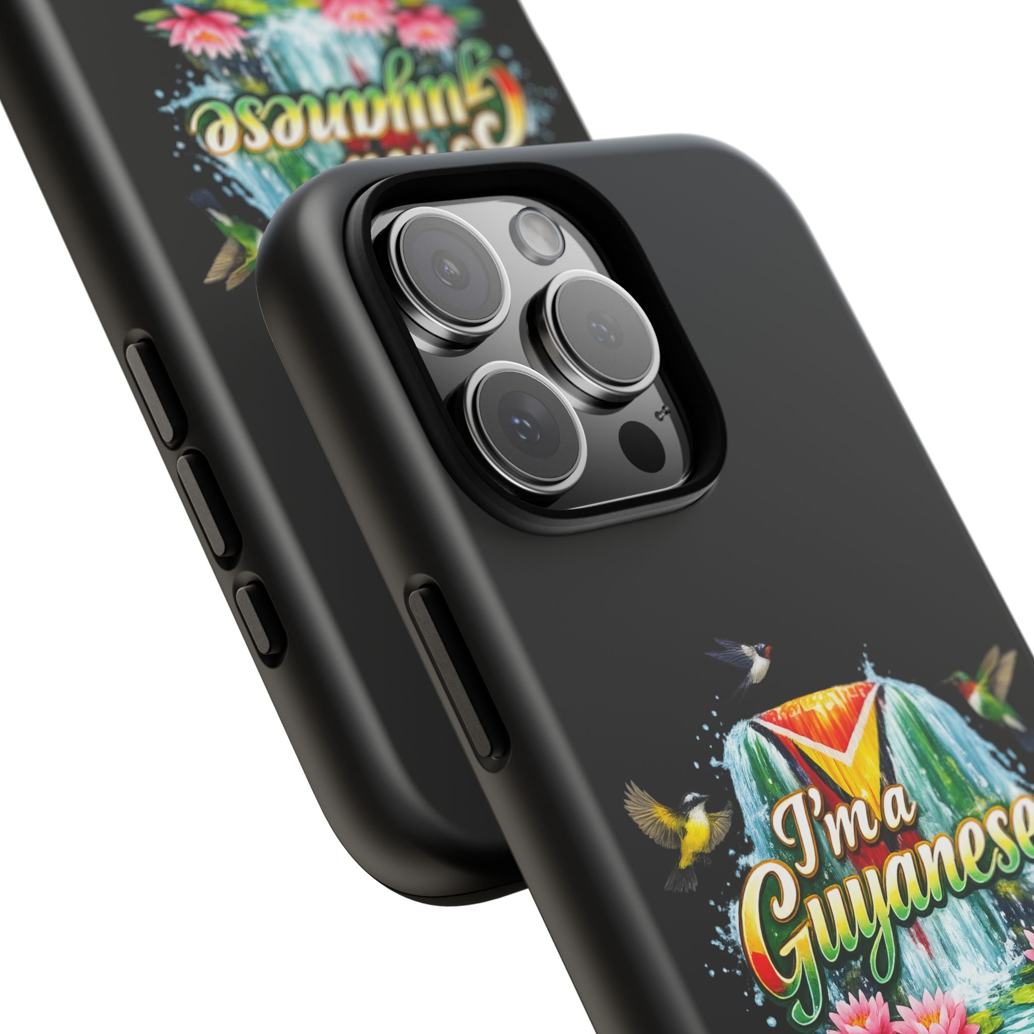 I'm a Guyanese Tough Phone Case — Tropical Waterfall Design, Guyana Pride Gift