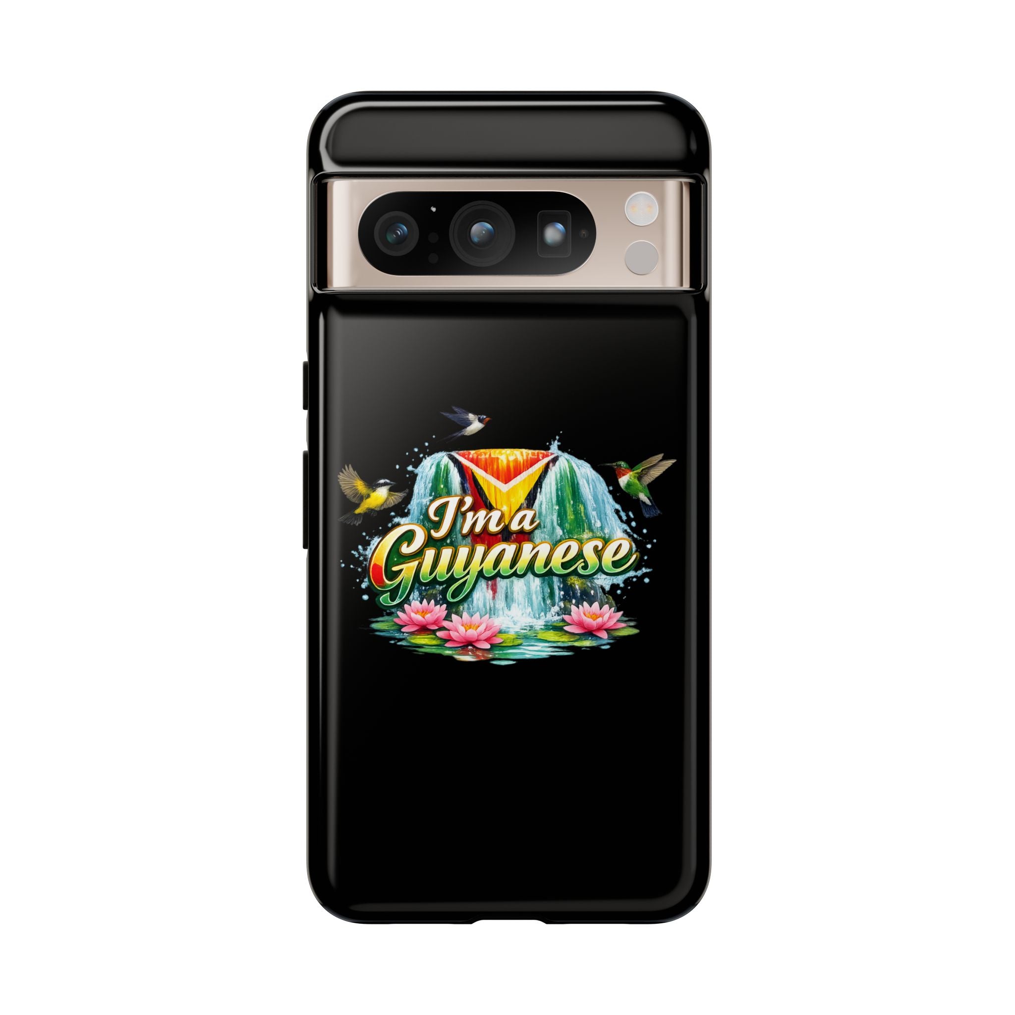 I'm a Guyanese Tough Phone Case — Tropical Waterfall Design, Guyana Pride Gift
