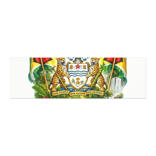 Car Magnets Guyana Coat of Arms Car Magnet — National Flag & Emblem Magnetic Decal