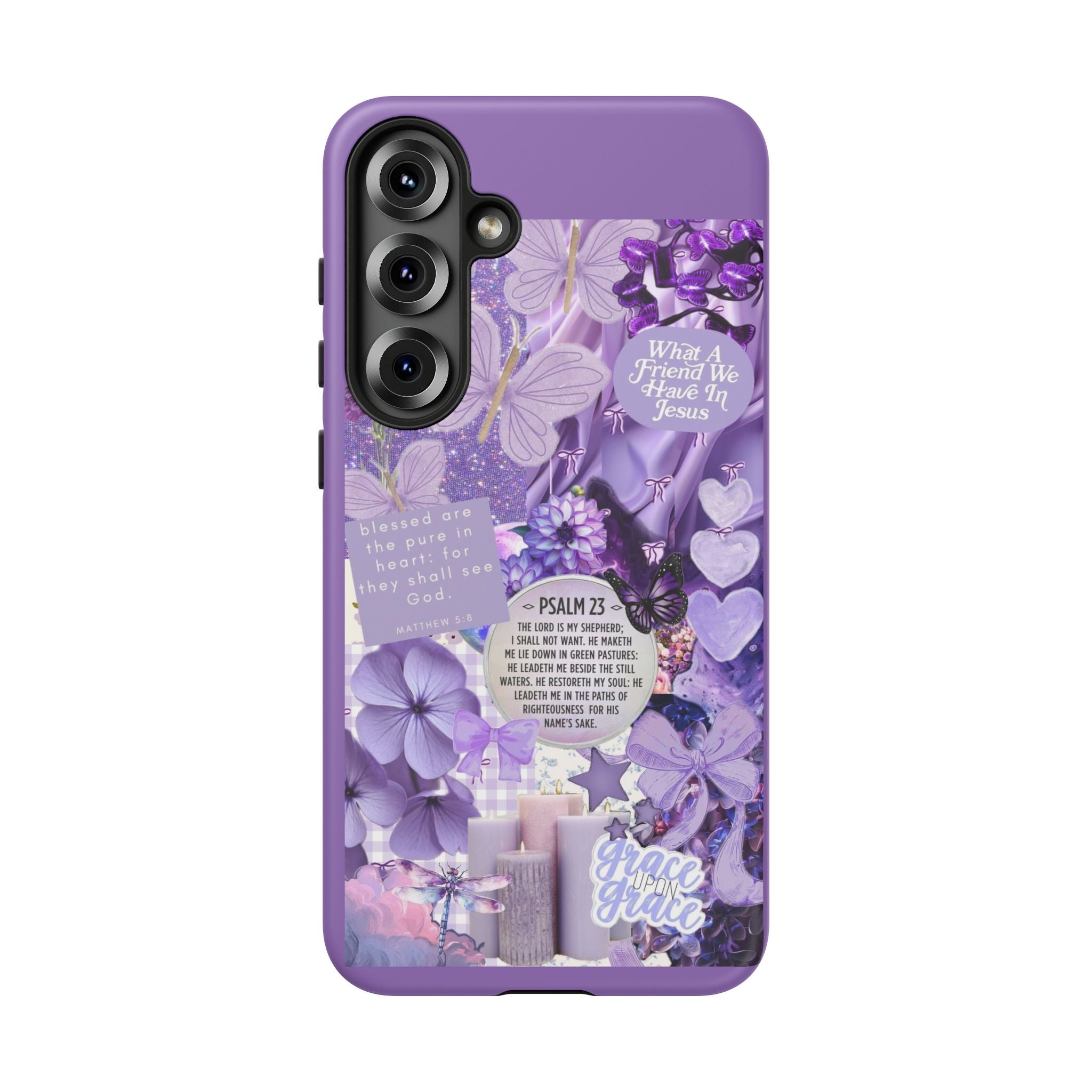 Bible Verse phone case - His Love Never Fails Psalm Phone Case — Floral Christian Scripture iPhone Cover