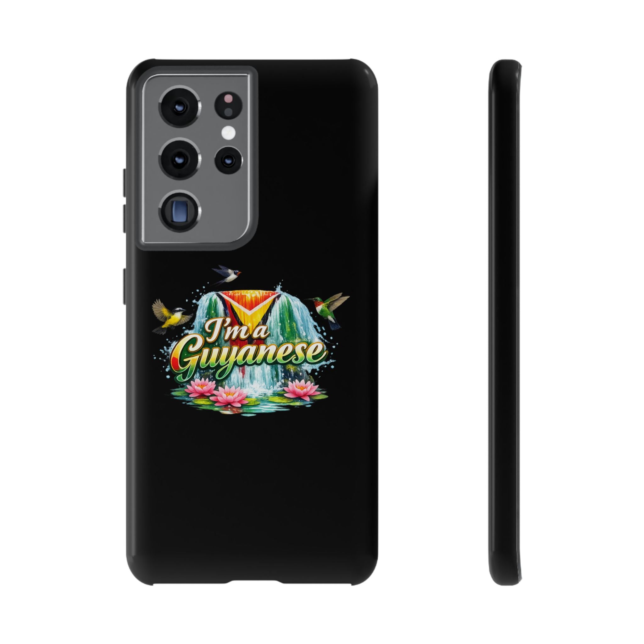 I'm a Guyanese Tough Phone Case — Tropical Waterfall Design, Guyana Pride Gift