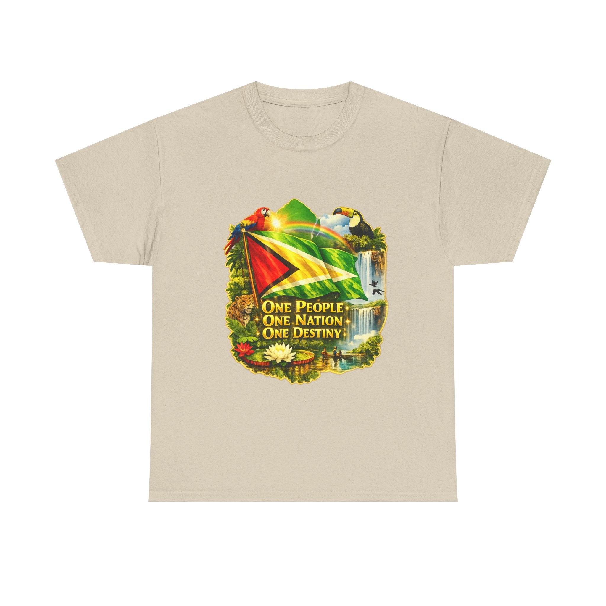 Guyana Flag T-Shirt  unisex – "One People, One Nation, One Destiny" Patriotic Tee