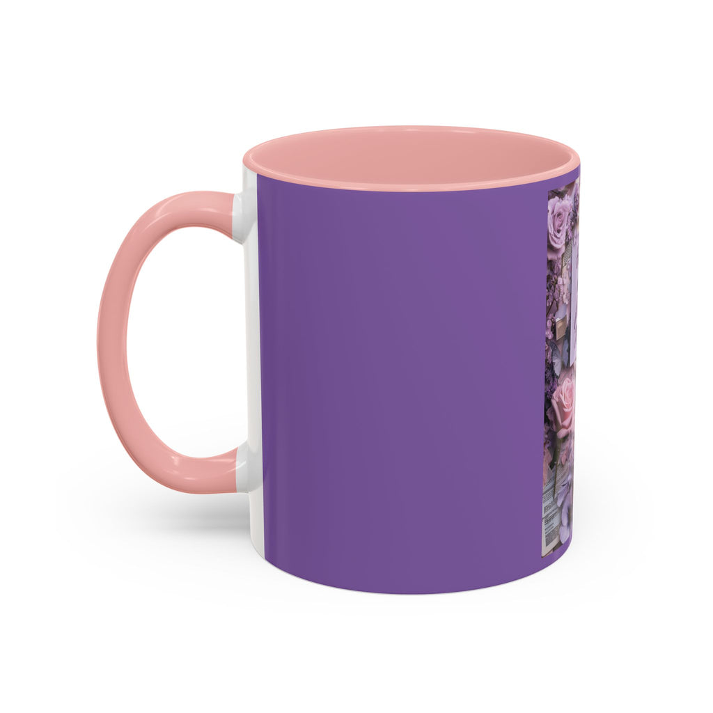 Coffee Mug — Floral Psalm Accent Mug (11/15 oz)