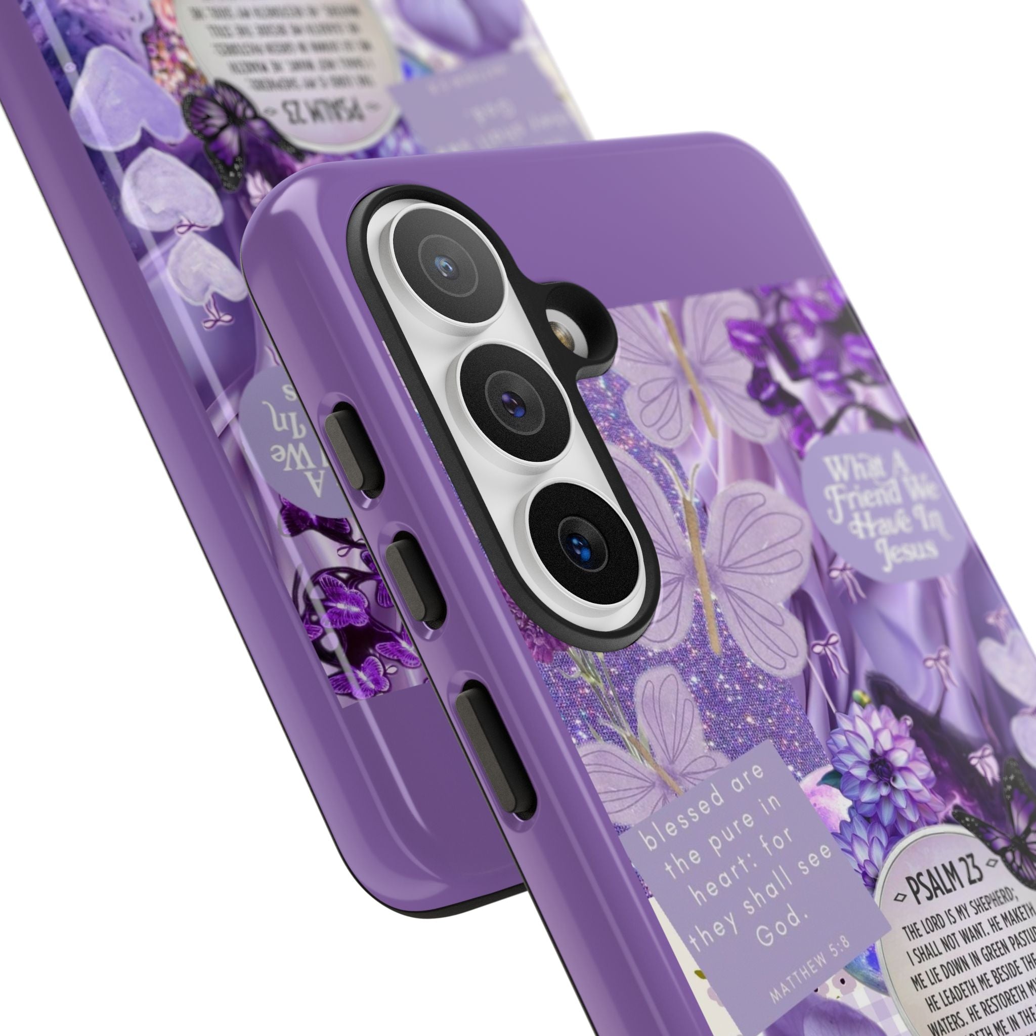 Bible Verse phone case - His Love Never Fails Psalm Phone Case — Floral Christian Scripture iPhone Cover