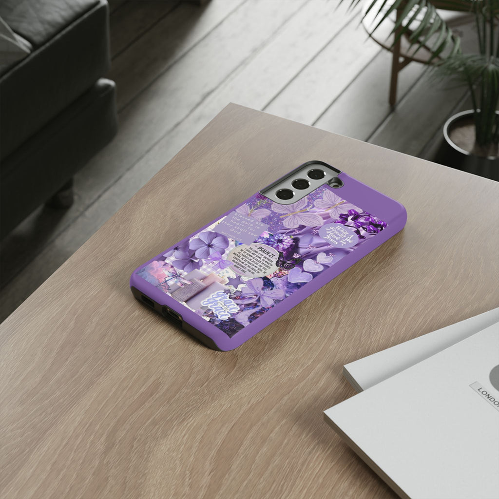 Bible Verse phone case - His Love Never Fails Psalm Phone Case — Floral Christian Scripture iPhone Cover