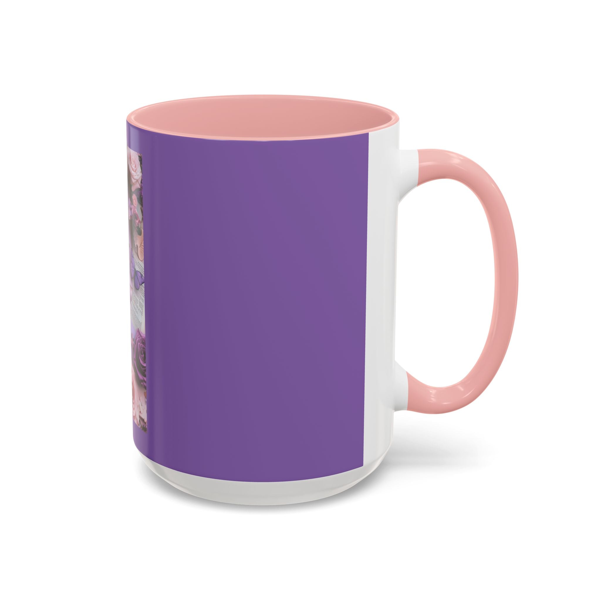 Coffee Mug — Floral Psalm Accent Mug (11/15 oz)