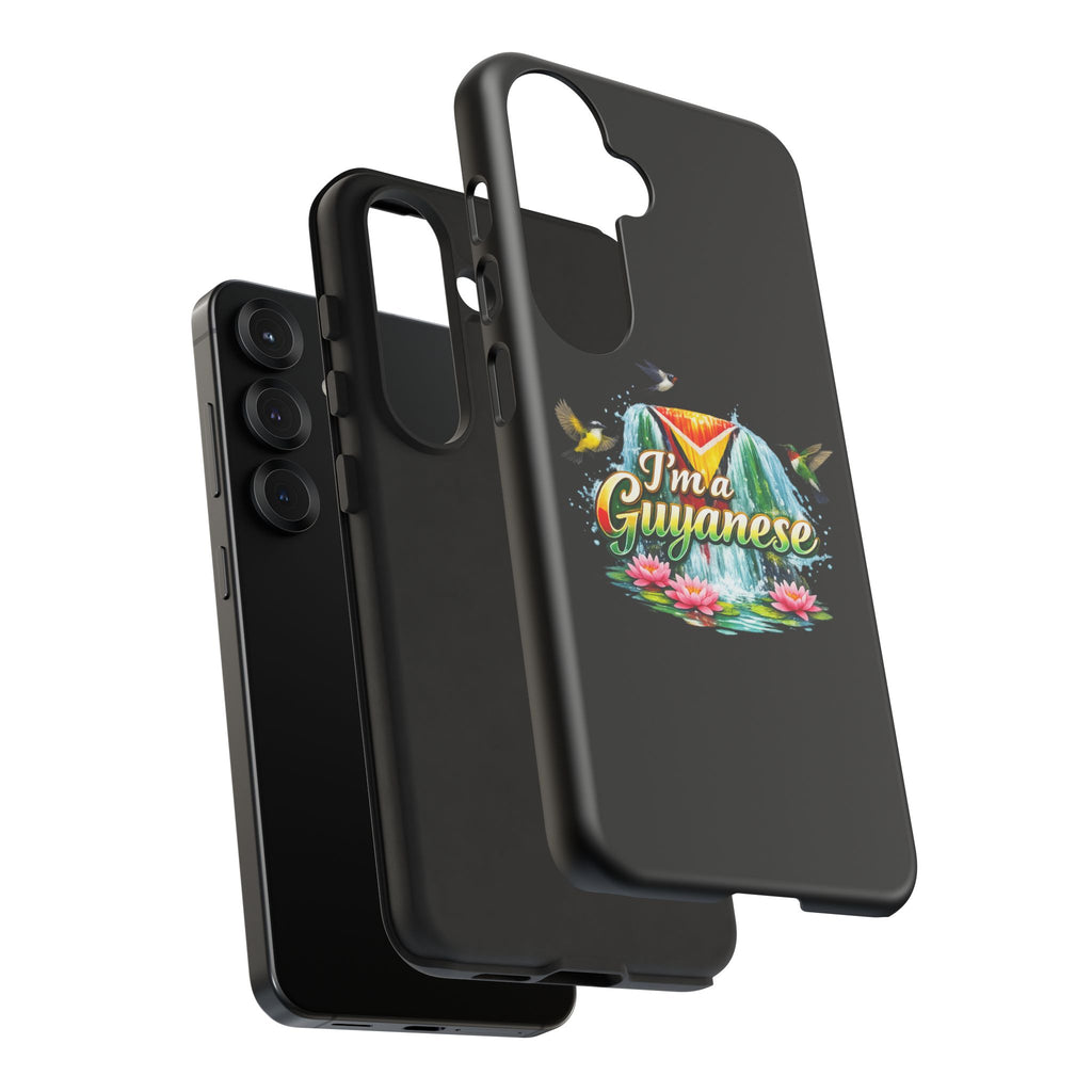 I'm a Guyanese Tough Phone Case — Tropical Waterfall Design, Guyana Pride Gift