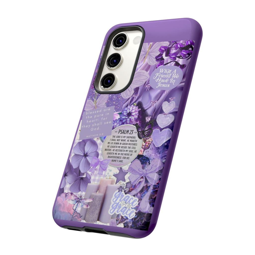 Bible Verse phone case - His Love Never Fails Psalm Phone Case — Floral Christian Scripture iPhone Cover