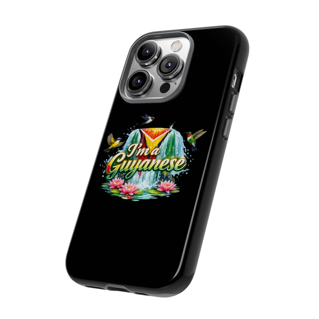 I'm a Guyanese Tough Phone Case — Tropical Waterfall Design, Guyana Pride Gift