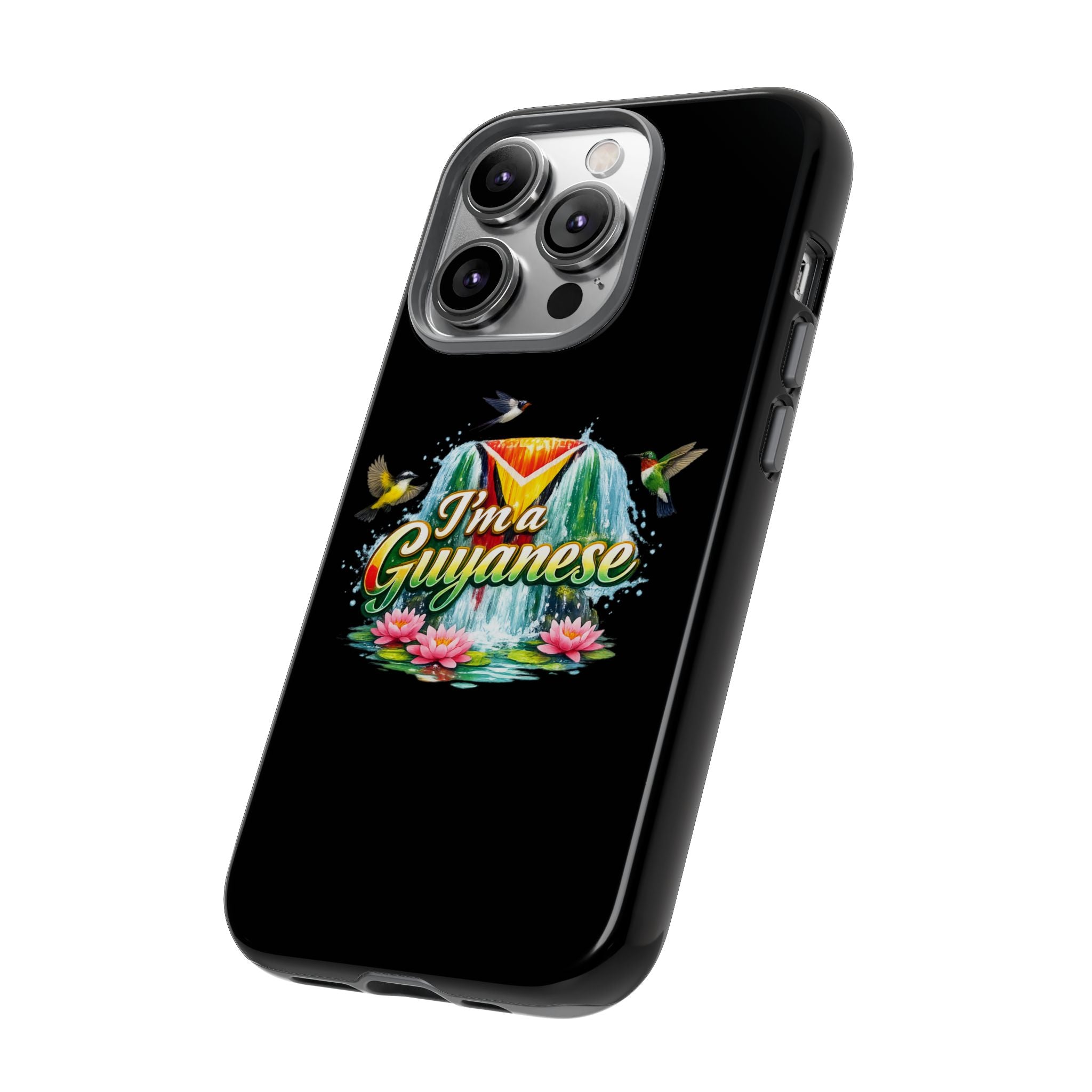 I'm a Guyanese Tough Phone Case — Tropical Waterfall Design, Guyana Pride Gift