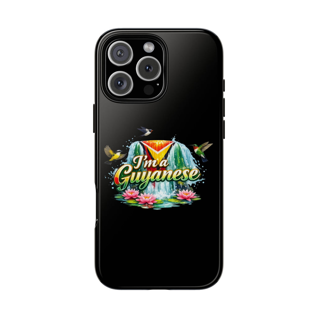 I'm a Guyanese Tough Phone Case — Tropical Waterfall Design, Guyana Pride Gift