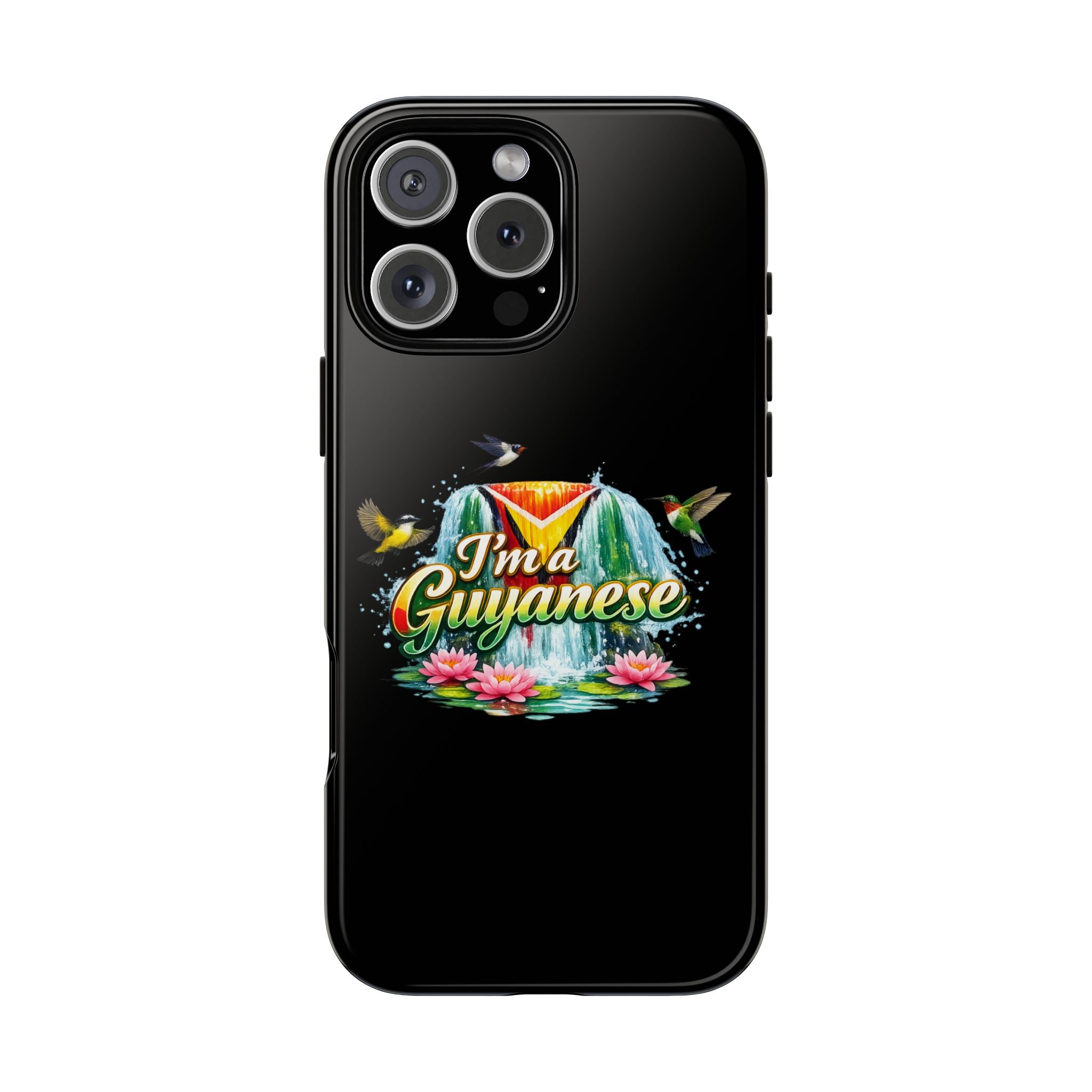 I'm a Guyanese Tough Phone Case — Tropical Waterfall Design, Guyana Pride Gift