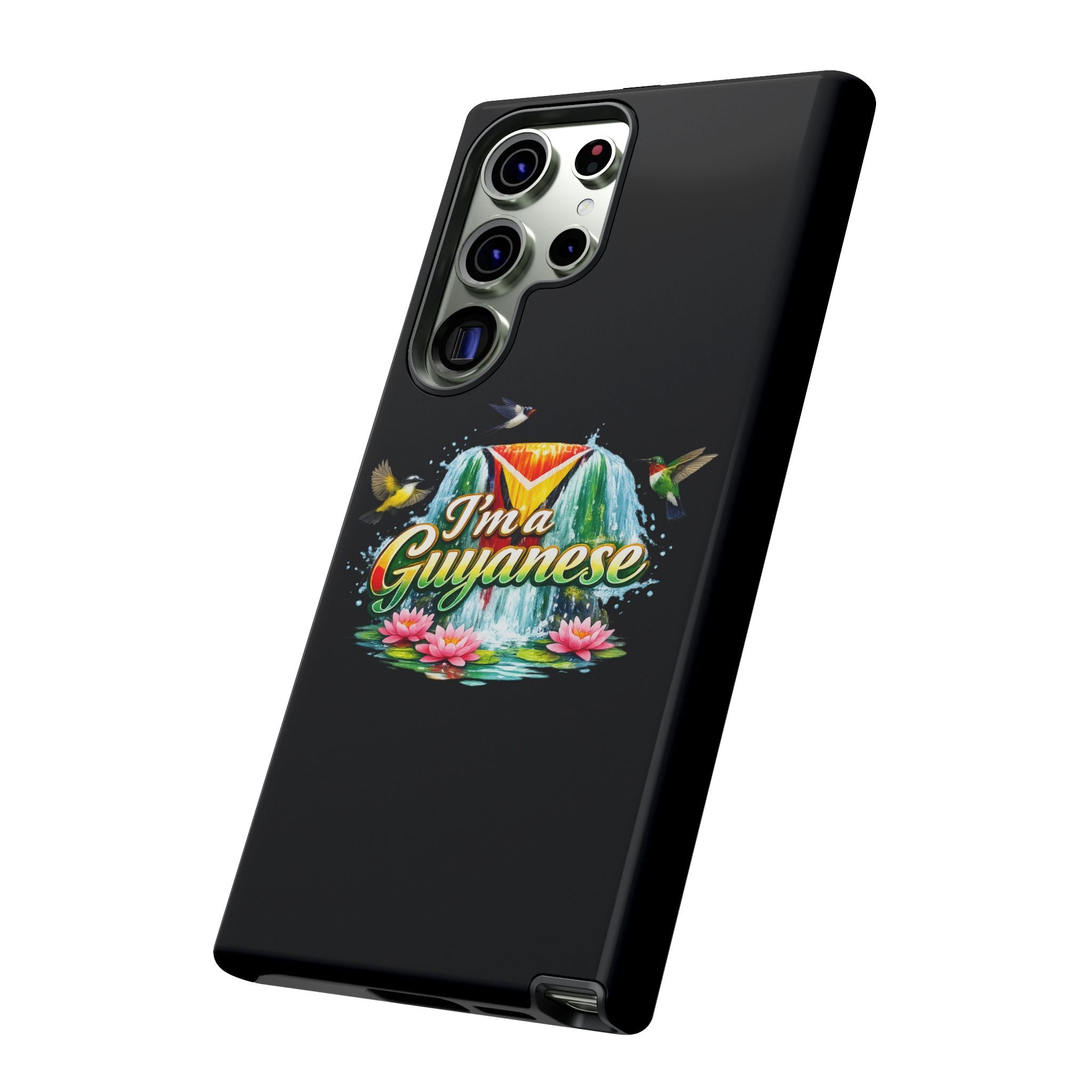 I'm a Guyanese Tough Phone Case — Tropical Waterfall Design, Guyana Pride Gift