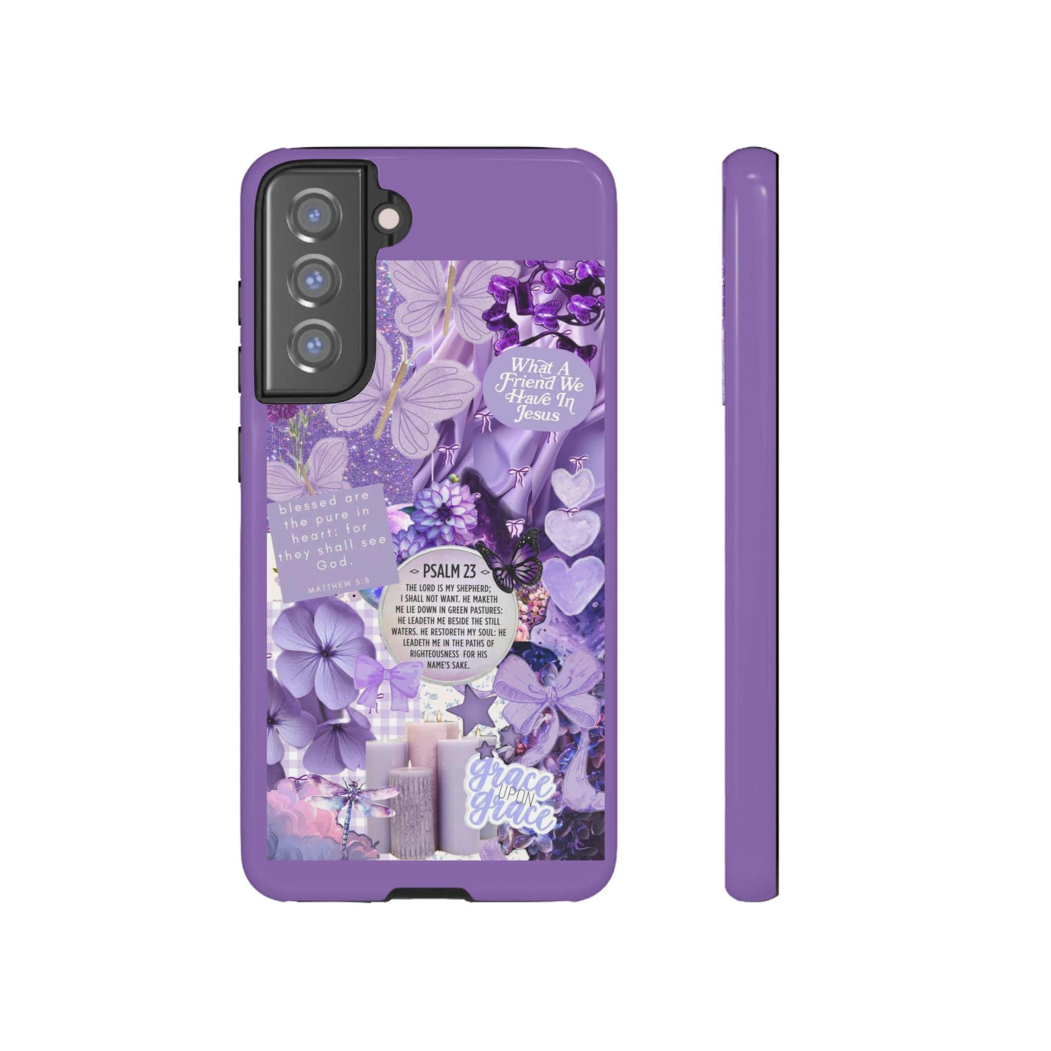 Bible Verse phone case - His Love Never Fails Psalm Phone Case — Floral Christian Scripture iPhone Cover