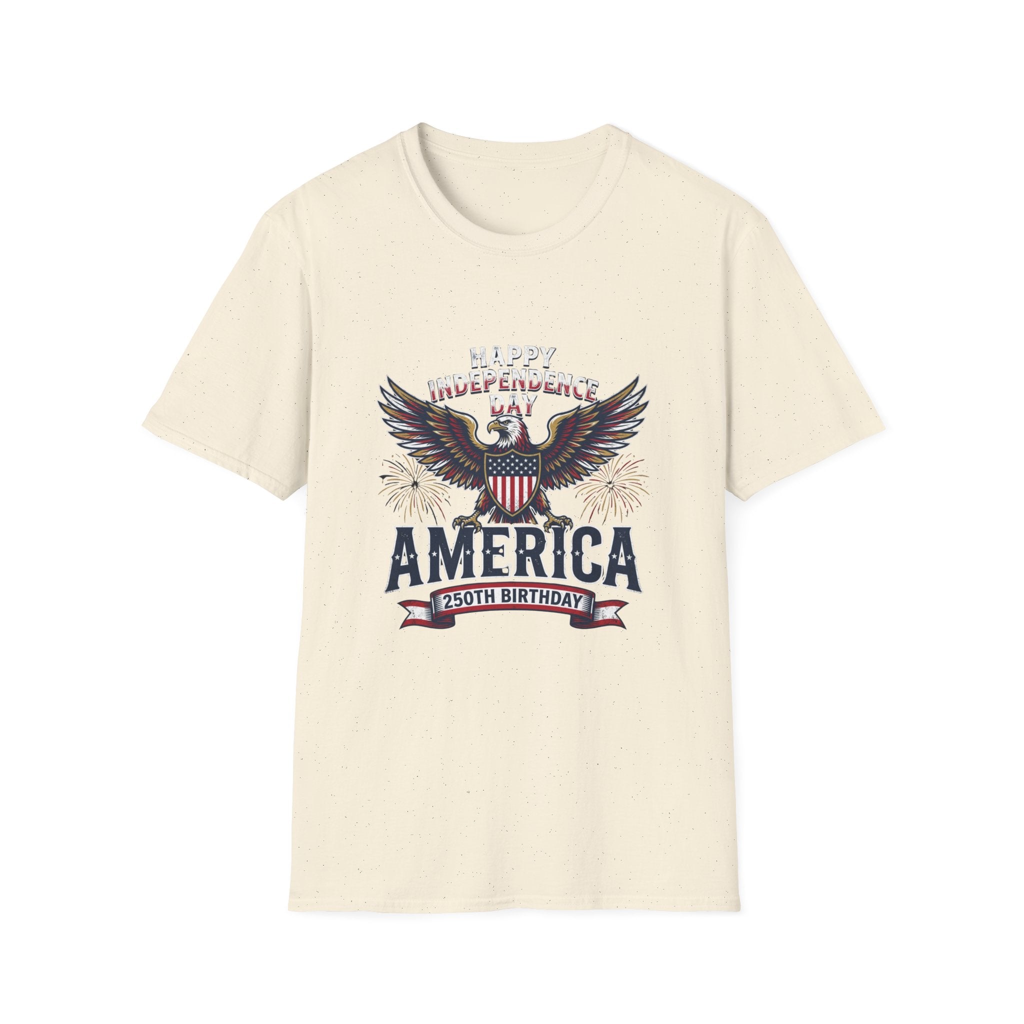 4th of July Independence Day Tee Eagle T-Shirt — "Happy Independence Day" USA Patriotic Tee
