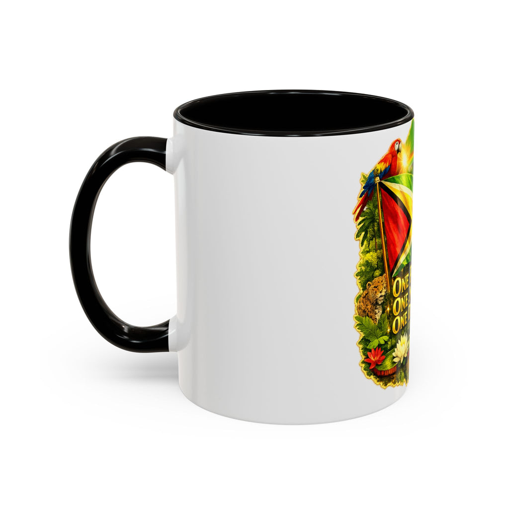 Coffee Mug souvenir that represents Guyana – "One People, One Nation, One Destiny" 11oz/15oz