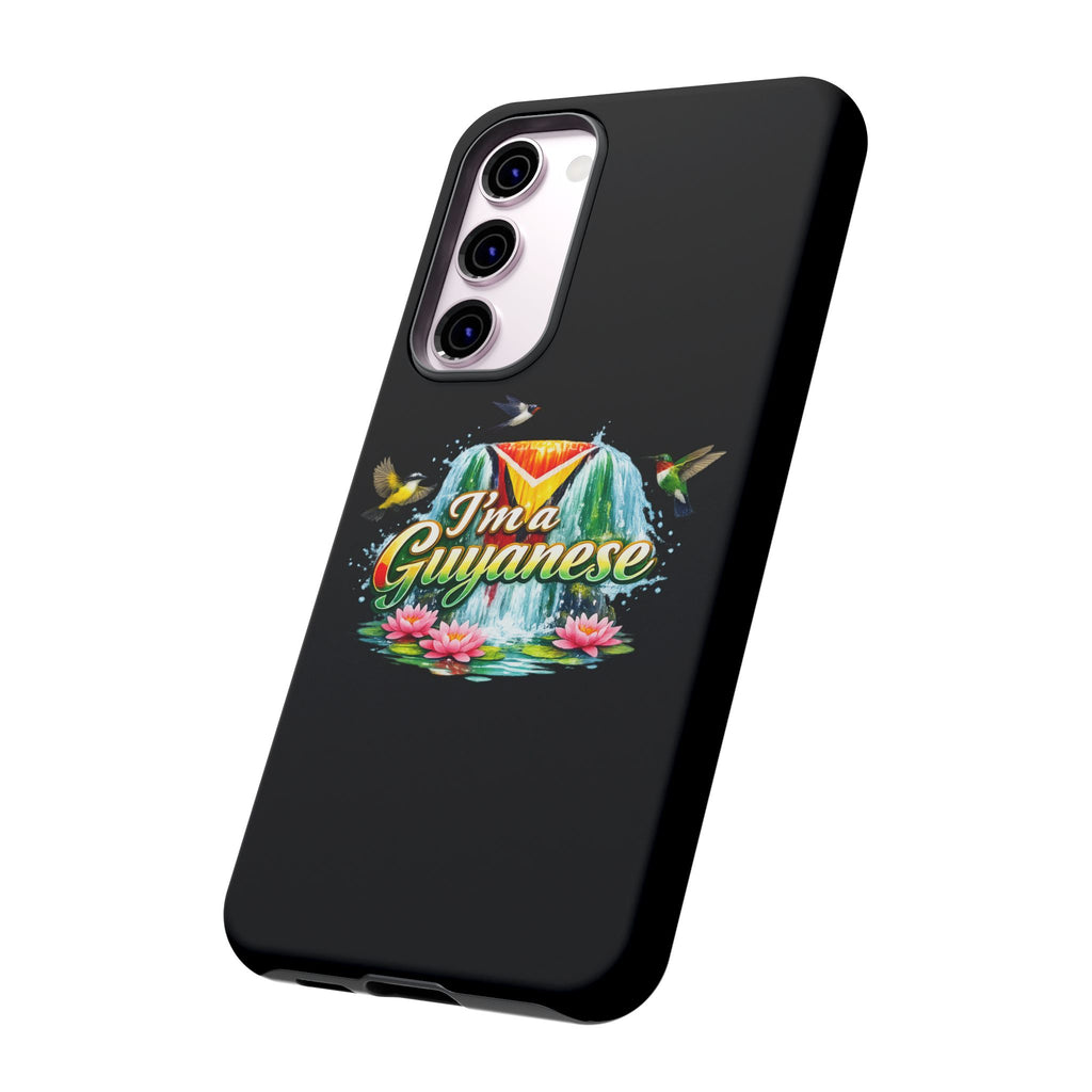 I'm a Guyanese Tough Phone Case — Tropical Waterfall Design, Guyana Pride Gift