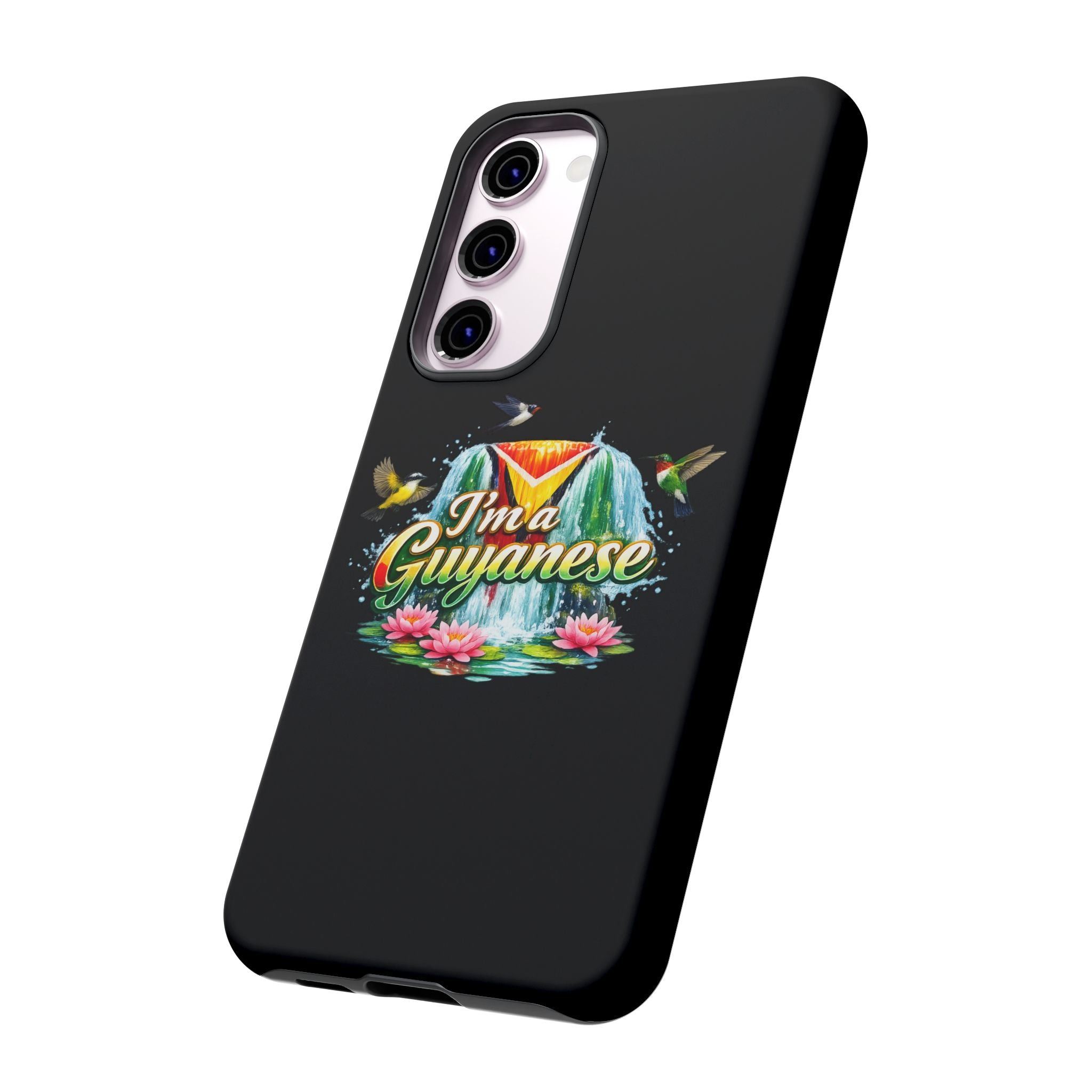 I'm a Guyanese Tough Phone Case — Tropical Waterfall Design, Guyana Pride Gift