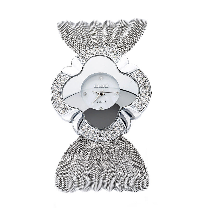 Fashion Butterfly Mesh Band Ladies Quartz Watch