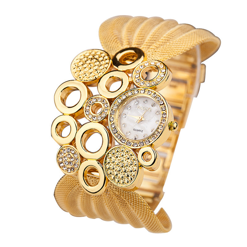 Fashion Butterfly Mesh Band Ladies Quartz Watch