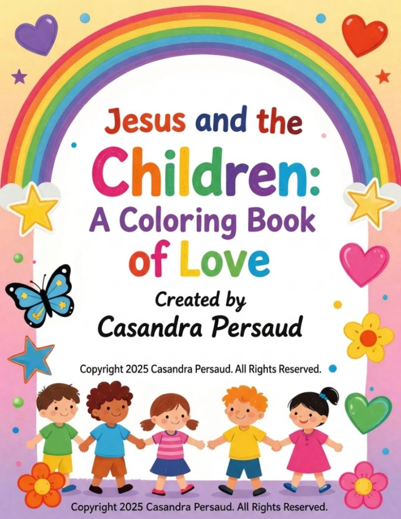 Coloring Book Jesus and the Children