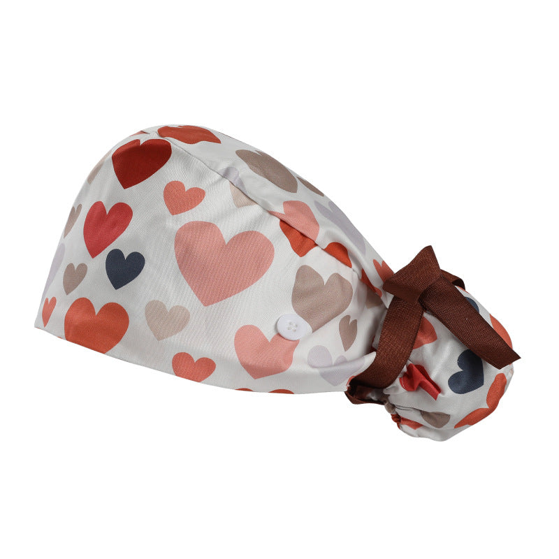Long hair cap, pure cotton nurse cap