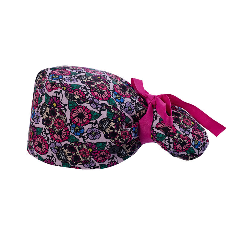 Long hair cap, pure cotton nurse cap